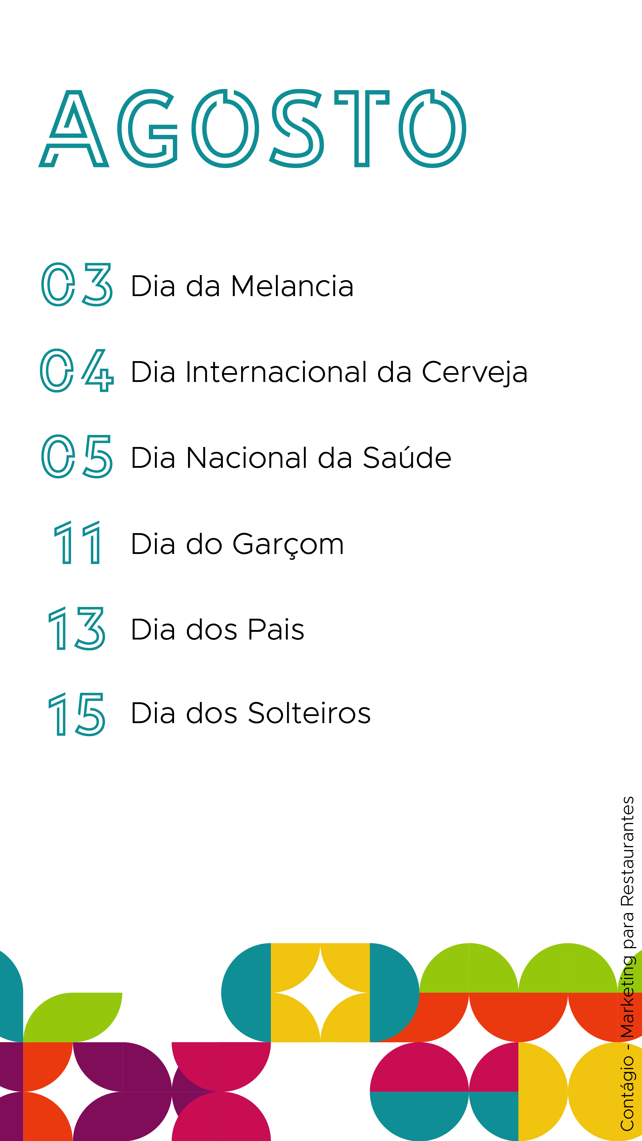 Calendário Datas Comemorativas da Gastronomia Marketing p/ Restaurantes Calendário Datas Comemorativas da Gastronomia Marketing p/ Restaurantes
