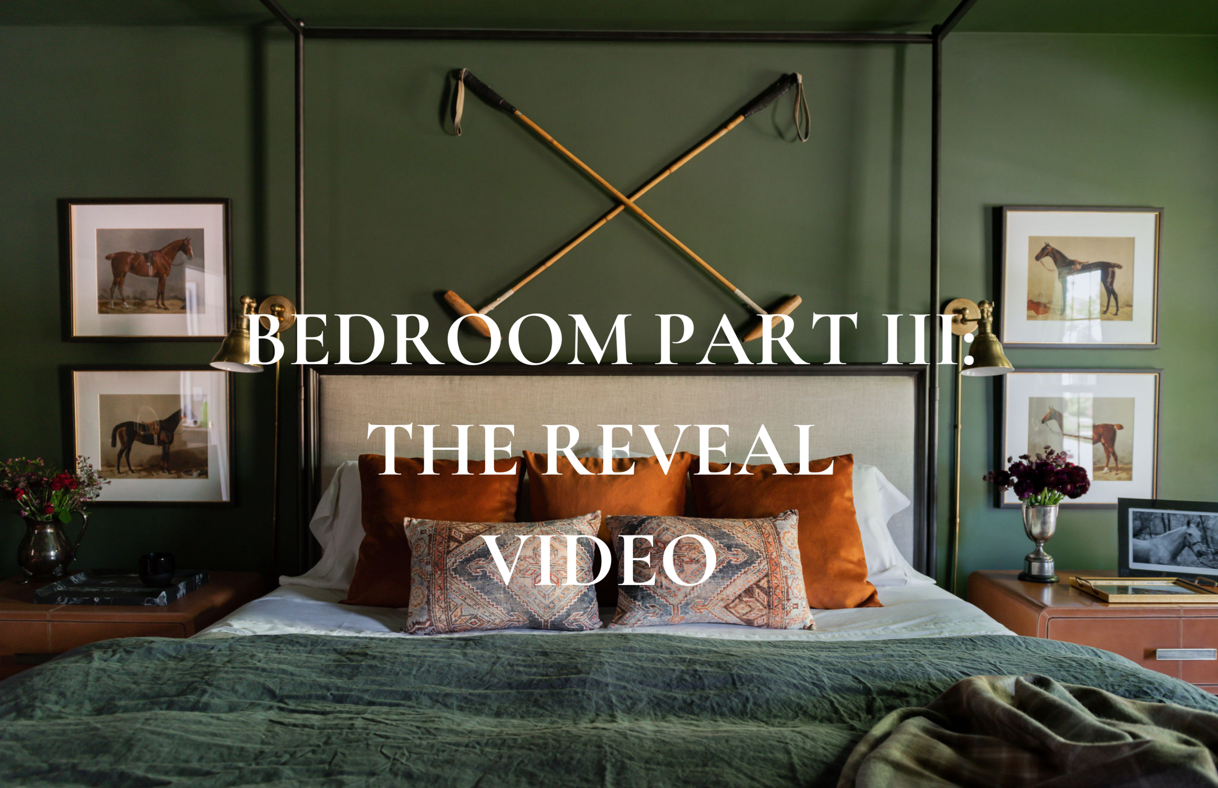 Modern Equestrian Design- The Bedroom Part III: The Reveal VIDEO