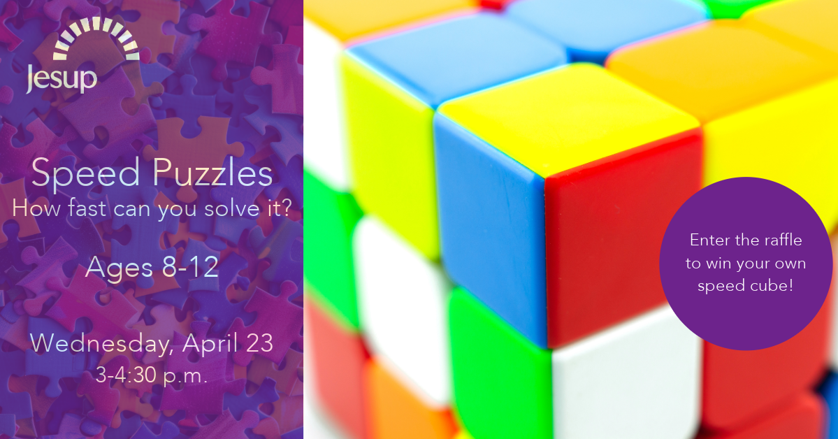 Speed Puzzles for ages 8-12 — Jesup Memorial Library