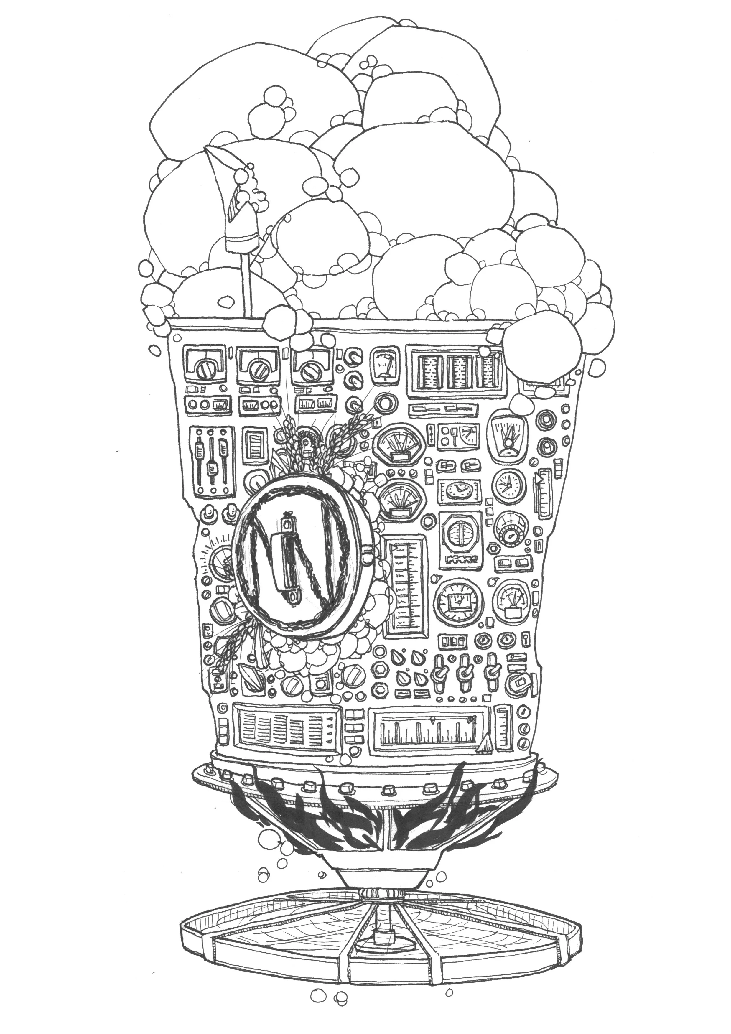 Sour kettle brewing.