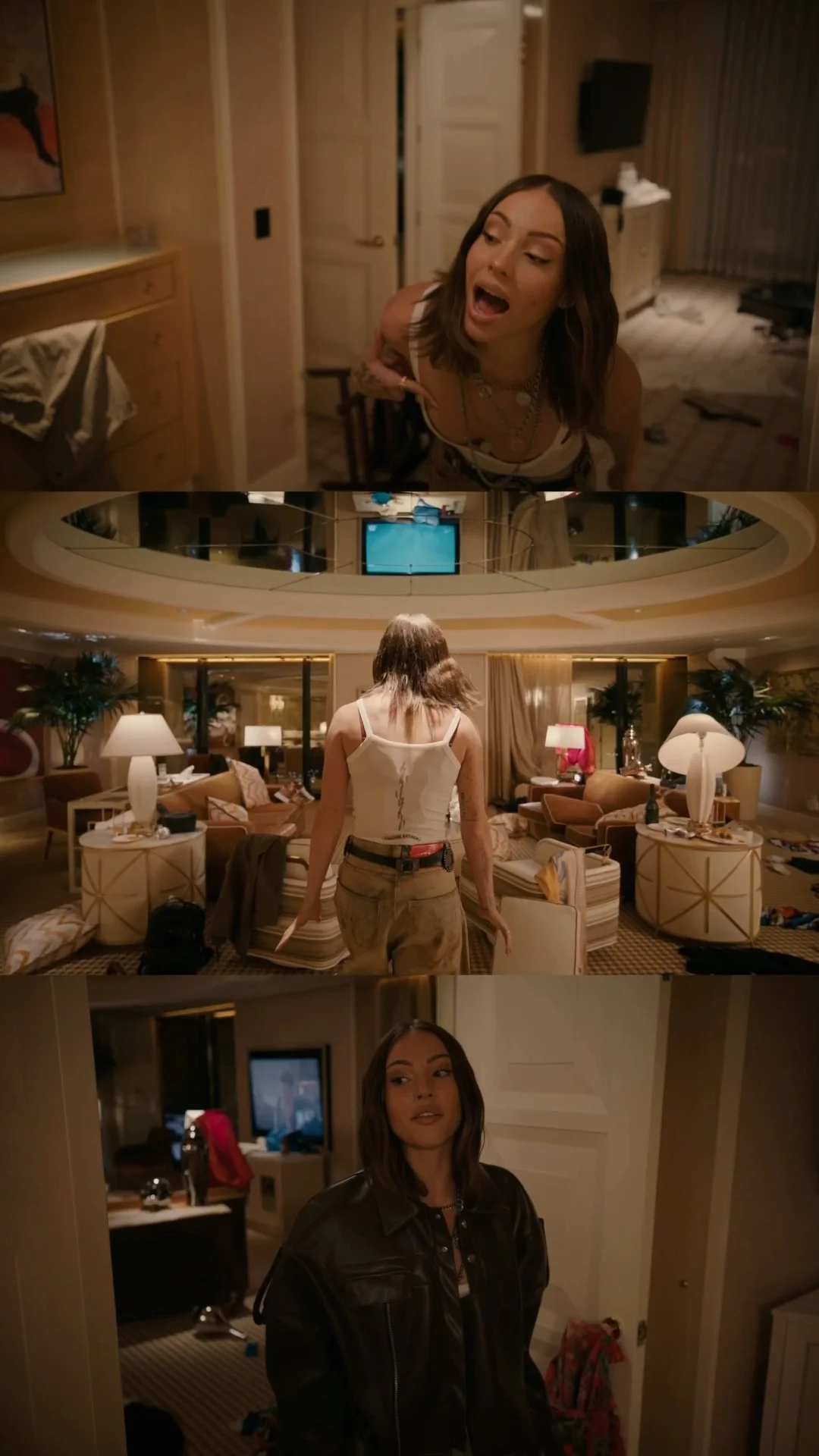 Screen grabs from charly jordan wynn nightlife las vegas residency video.