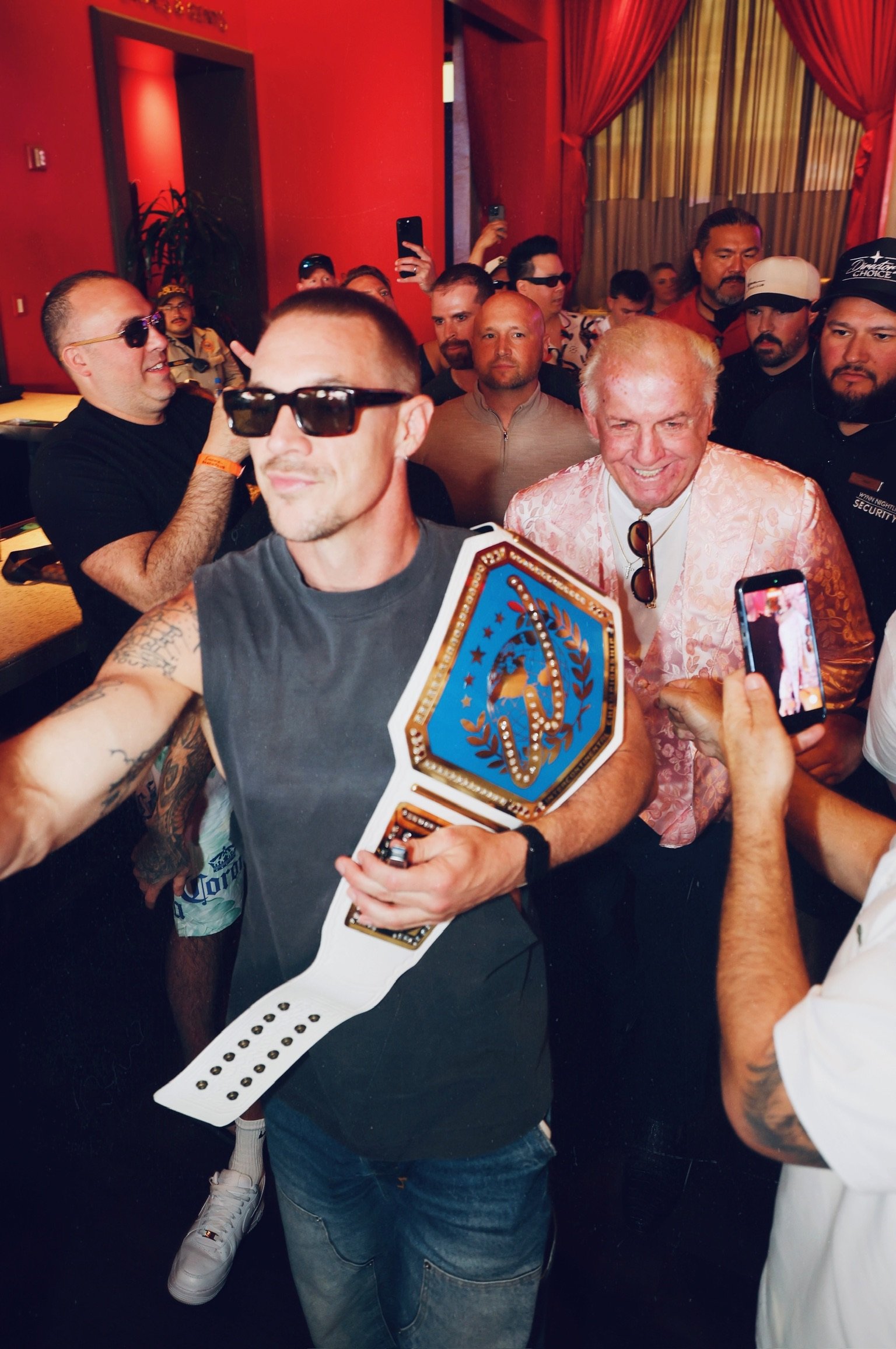 Ric Flair Diplo walking through Encore Beach Club