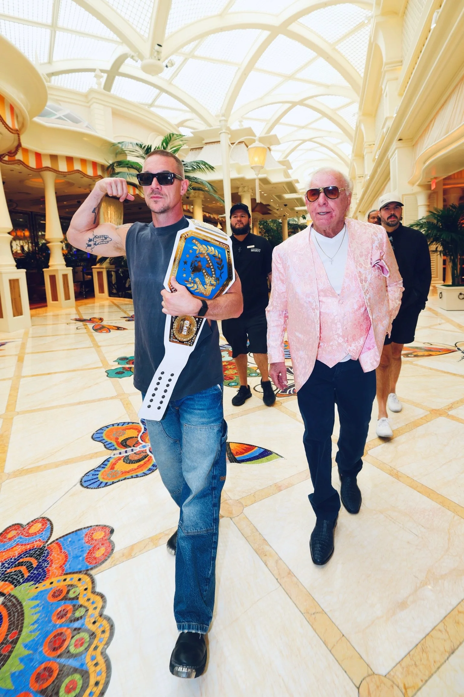 Ric Flair Diplo Walking through the Wynn Las Vegas.