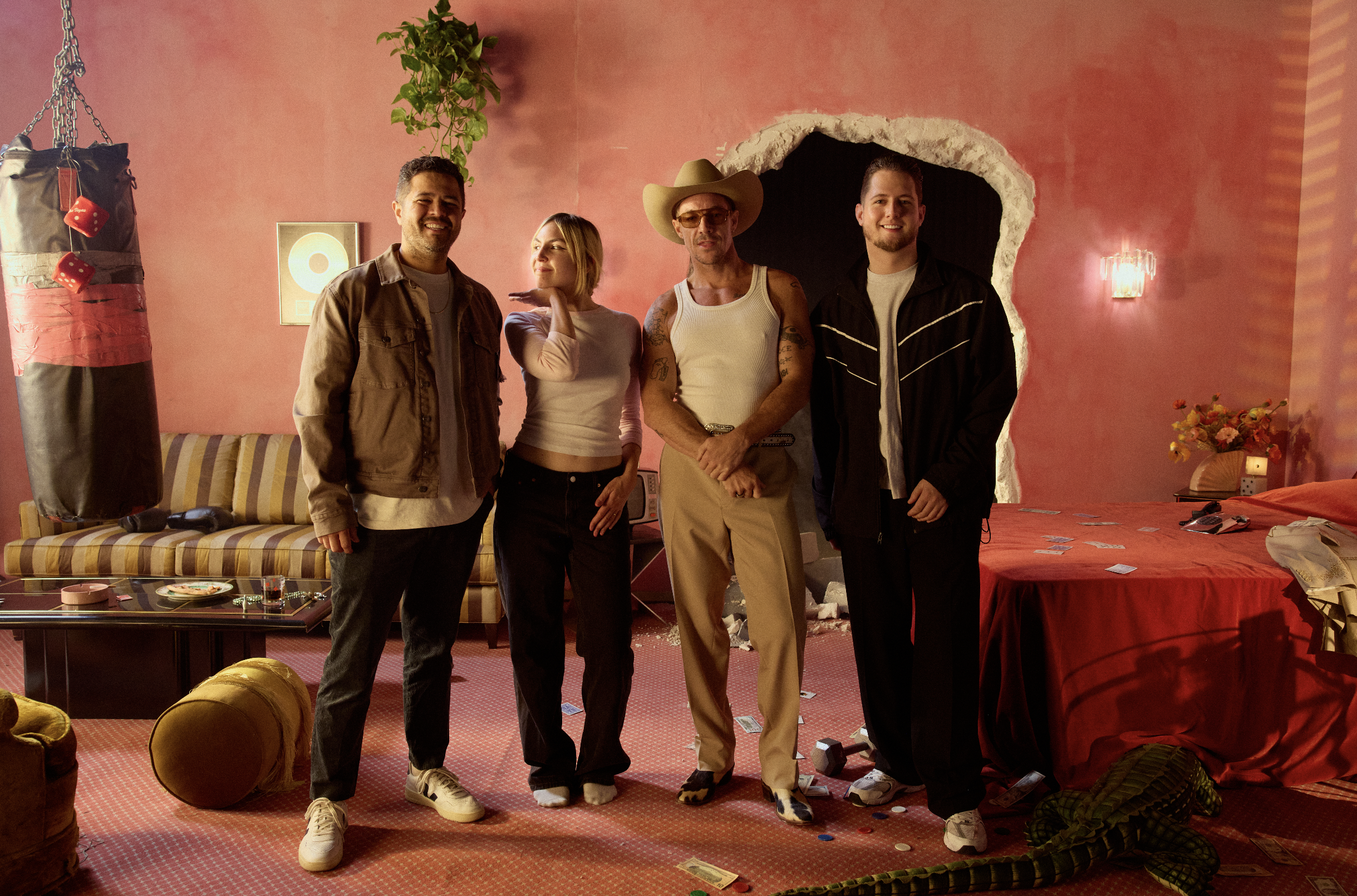 Diplo Charlorette Ruthford Emilio gonzales on set 2025 campaign.png