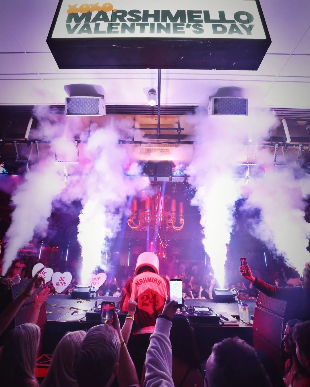 Marshmello Djing behind shot at XS Las Vegas shot by Danny mahoney