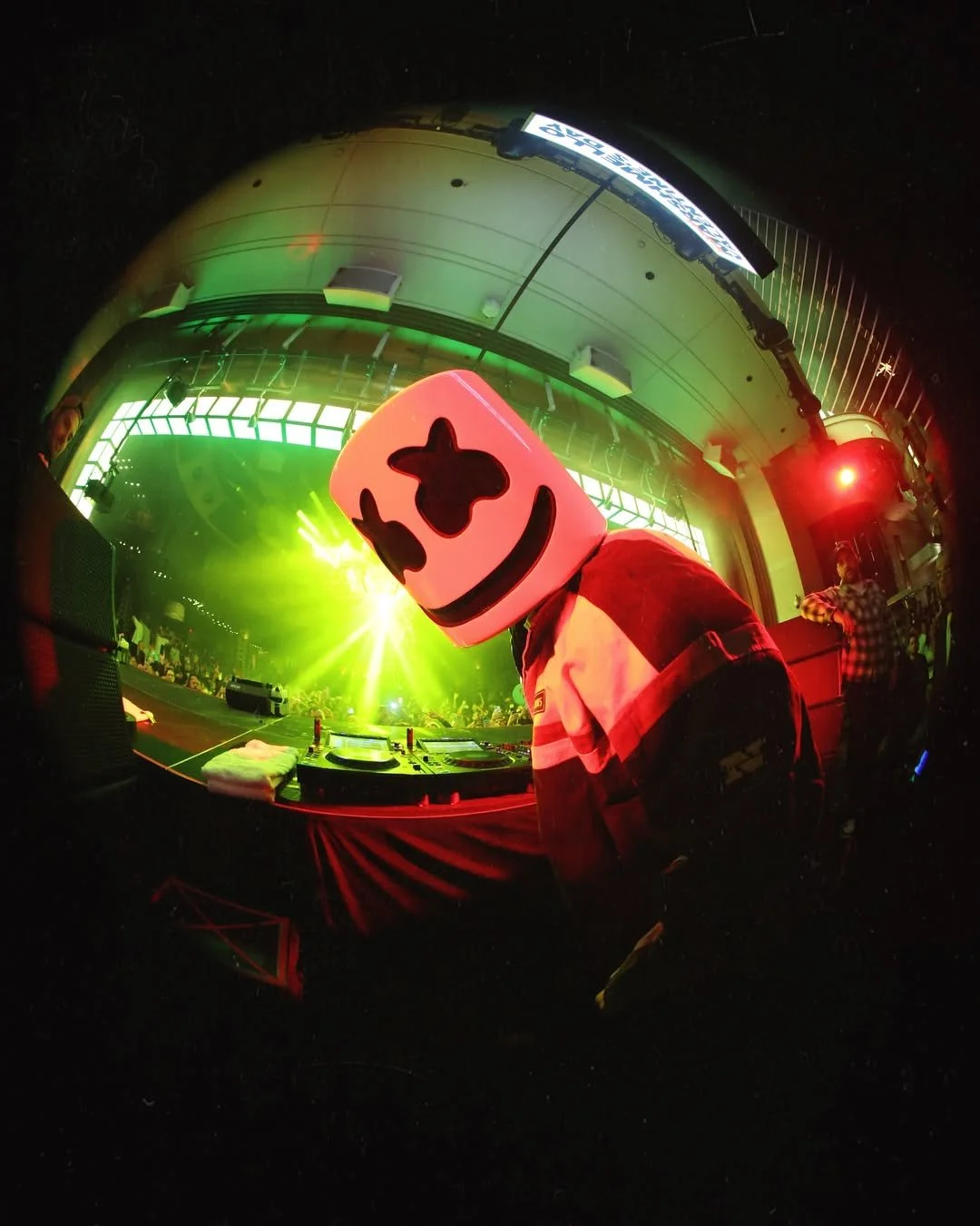 Marshmello fisheye shot by Danny Mahoney.