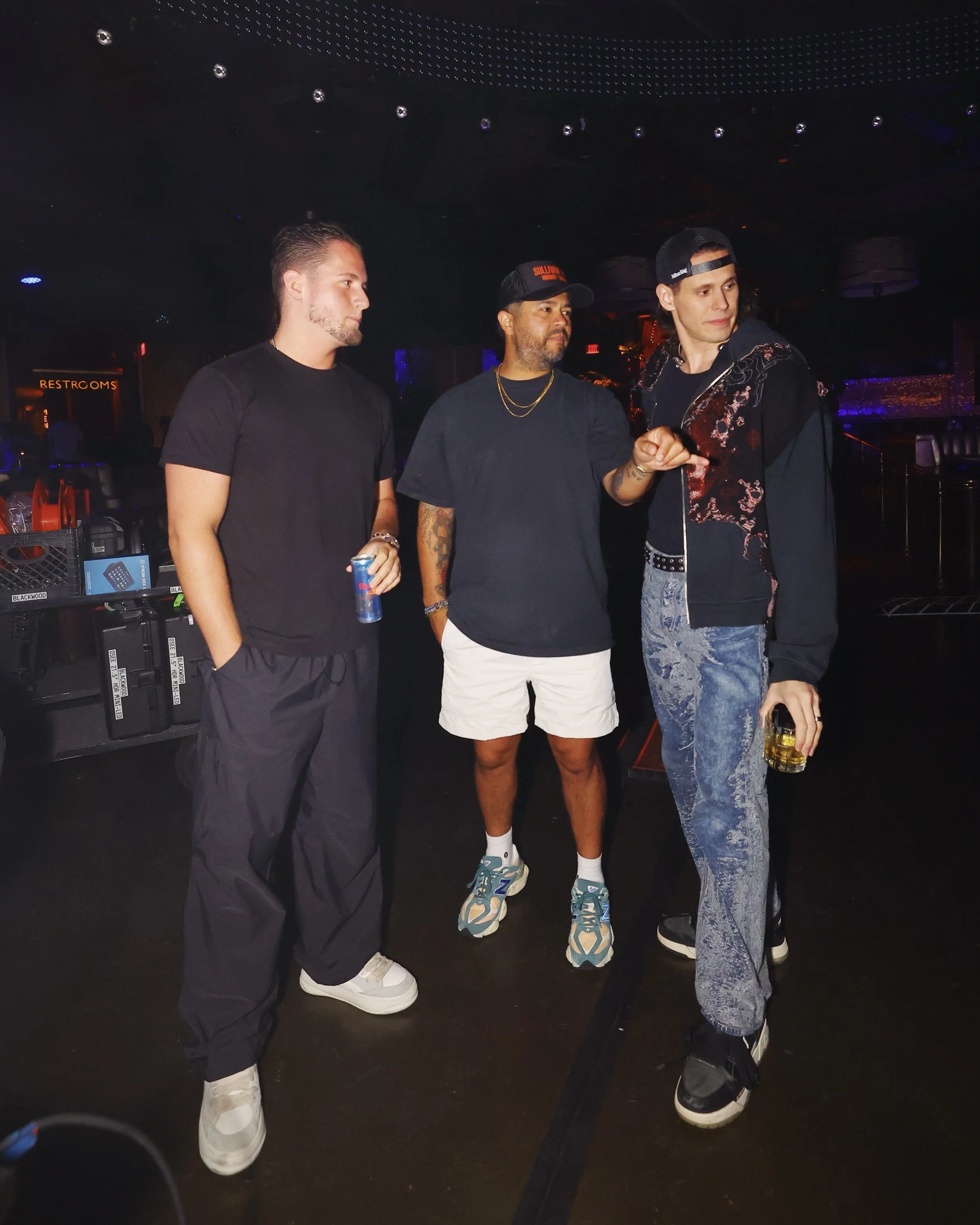 Emilio moebryan Gonzales speaking with Sullivan King on activation for his show at XS Las Vegas.