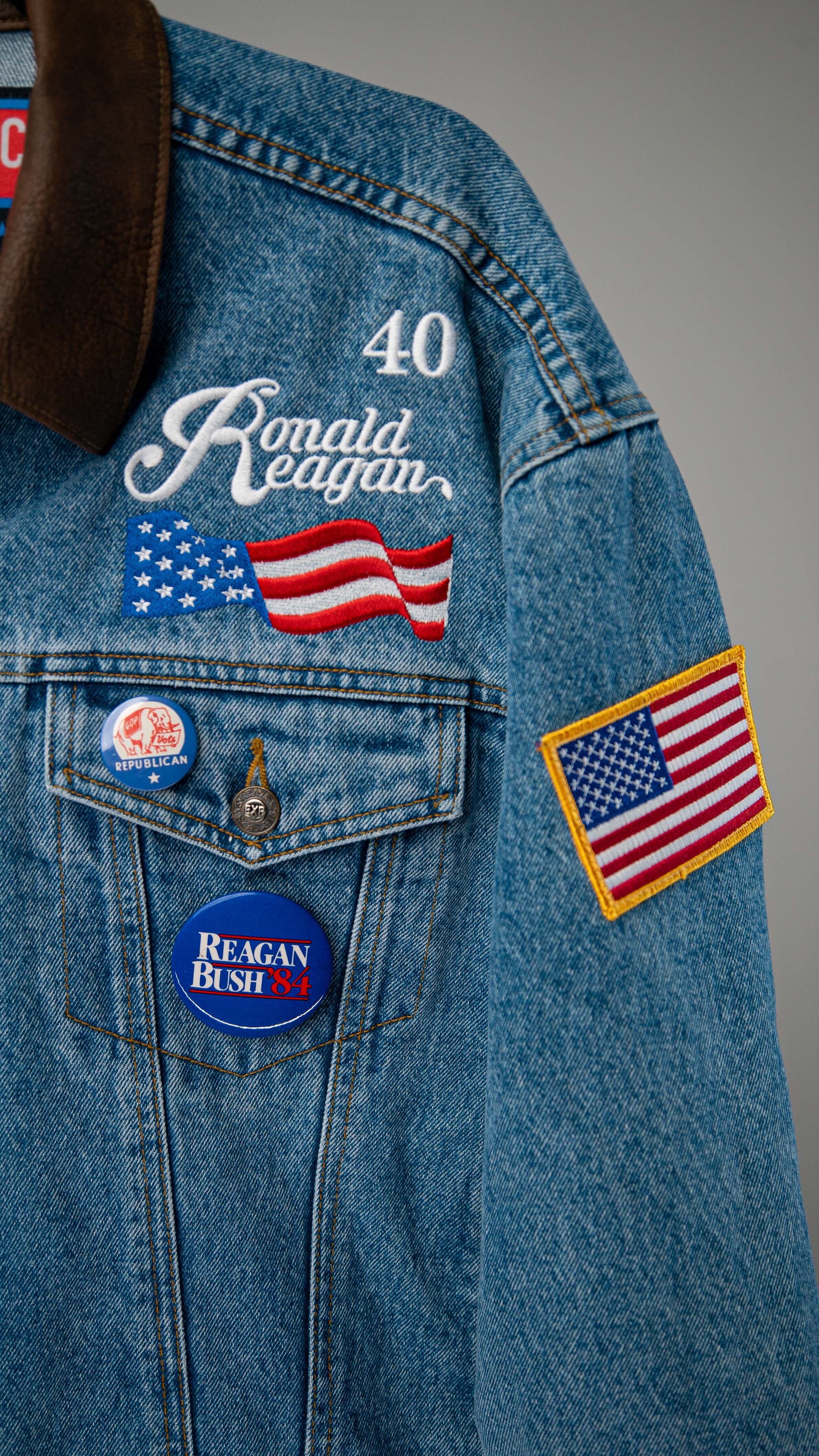 United Legacy Clothing Ronald Reagan Campaign Jean Jacket