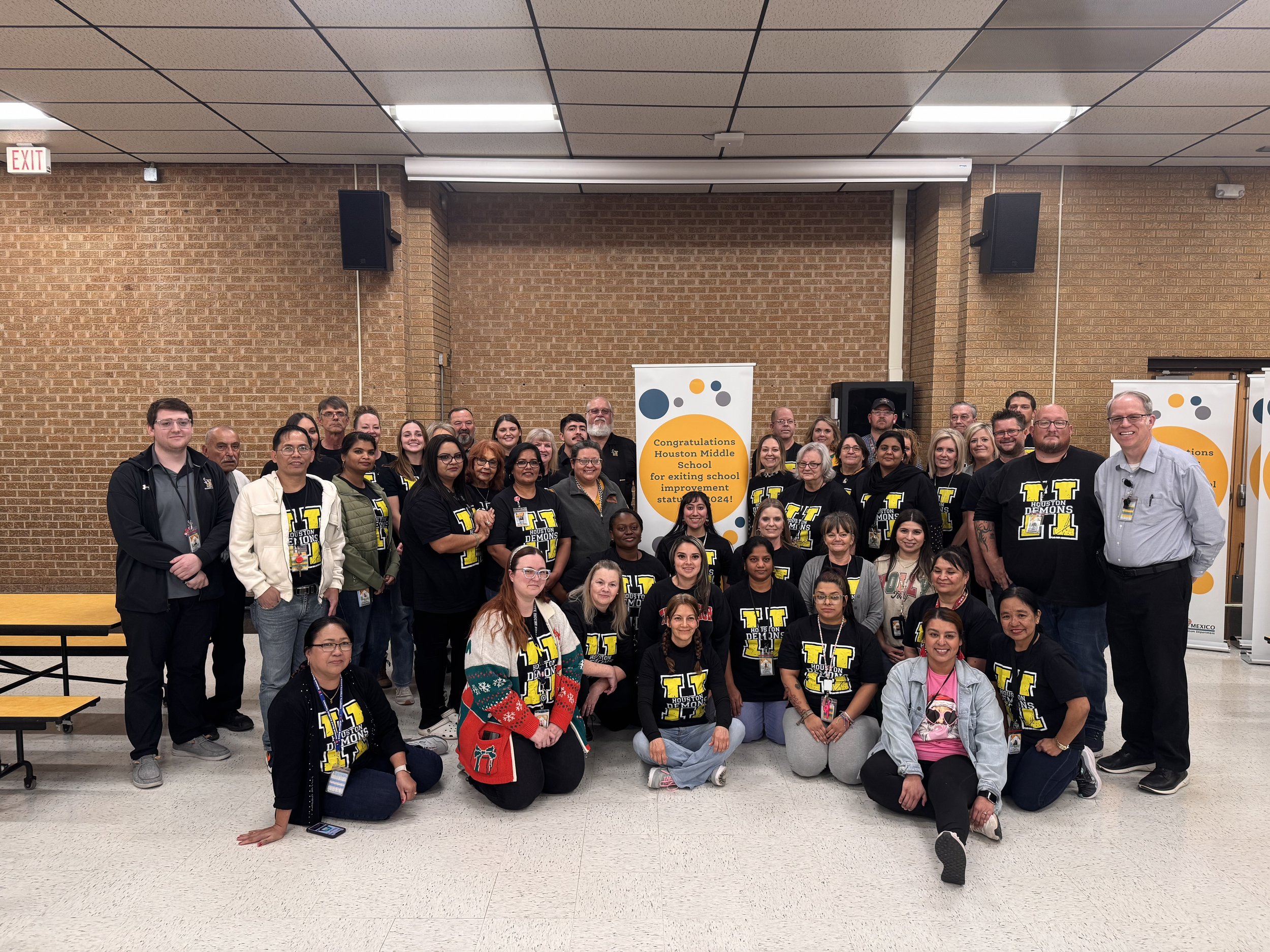 Staff from Houston Middle School