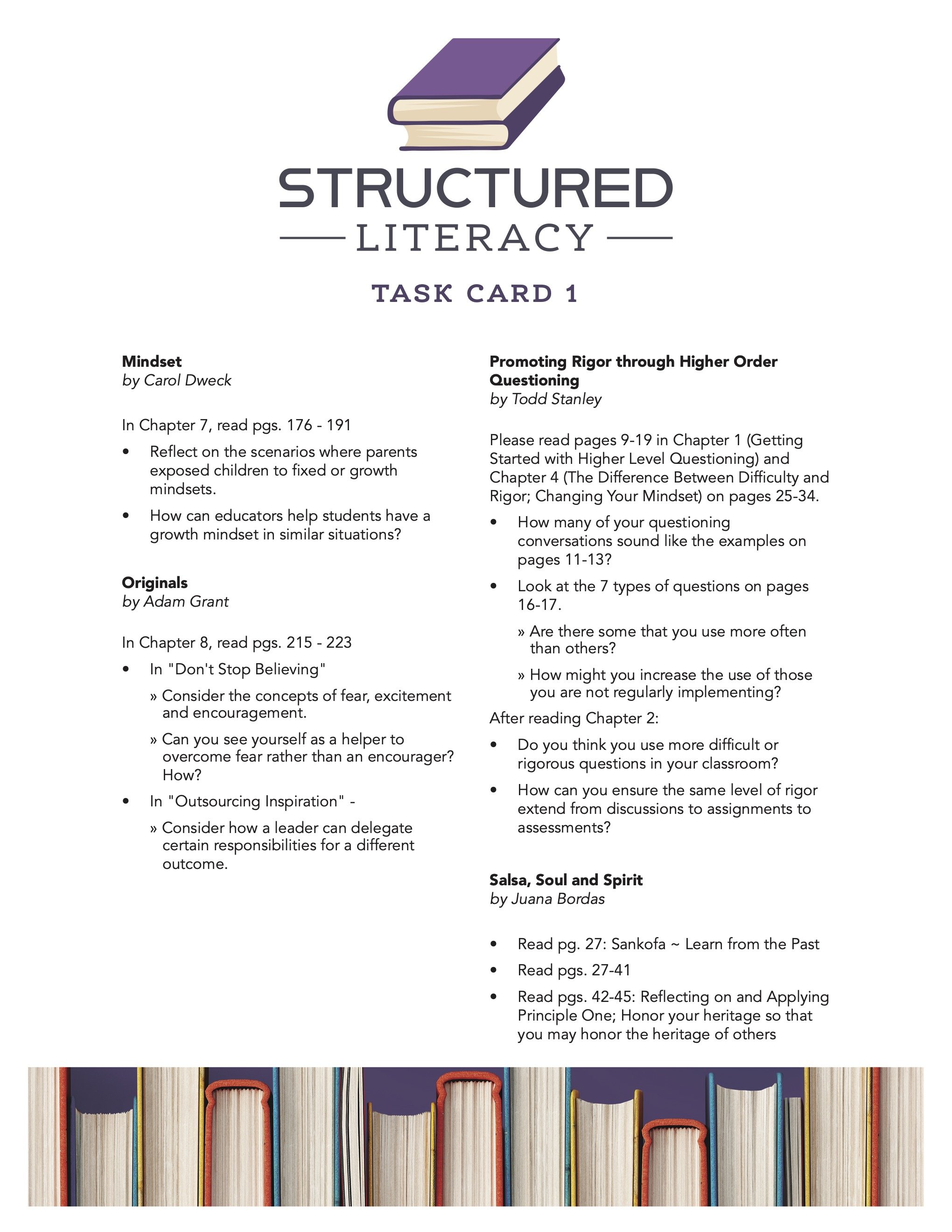 Structured Literacy Task Card 1 2023-24