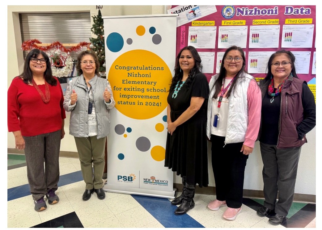 Nizhoni Elementary: Shirleen Rivers, Principal; Cornelia Max, 5th grade; Perfeilia Zohnie, 5th grade; Leah King, 4th grade; Veronica Johnson, 4th grade