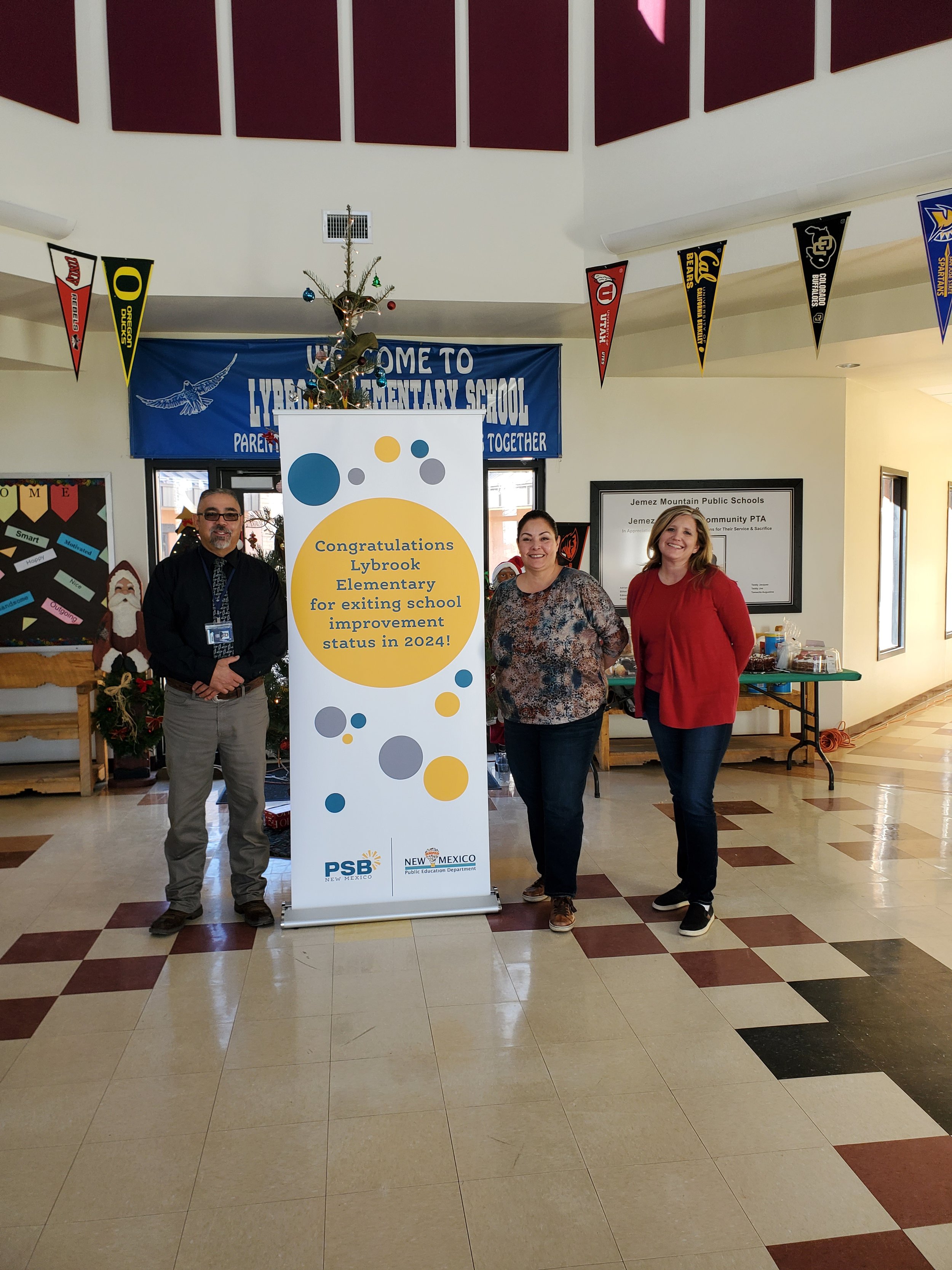 Lybrook Elementary: Arsenio Jacquez, Principal; Bernadette Ellis, Heather Fritts