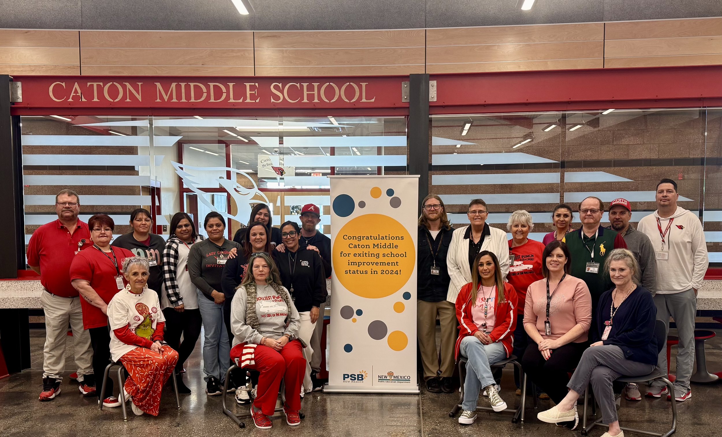 Staff from Caton Middle School