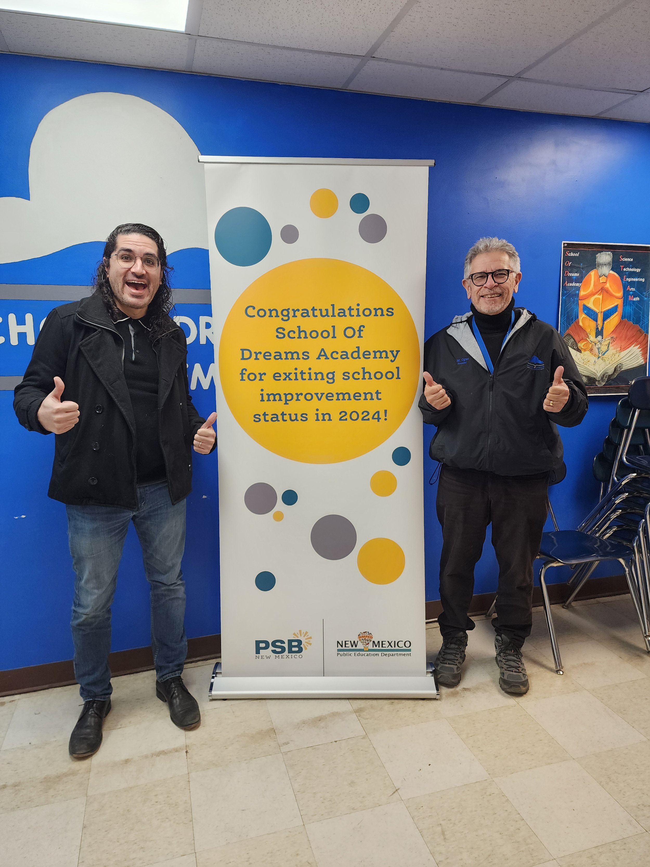 School of Dreams Academy: (Los Lunas Charter): Miguel Ogas, Academic Advisor; Mike Ogas, Superintendent/Founder