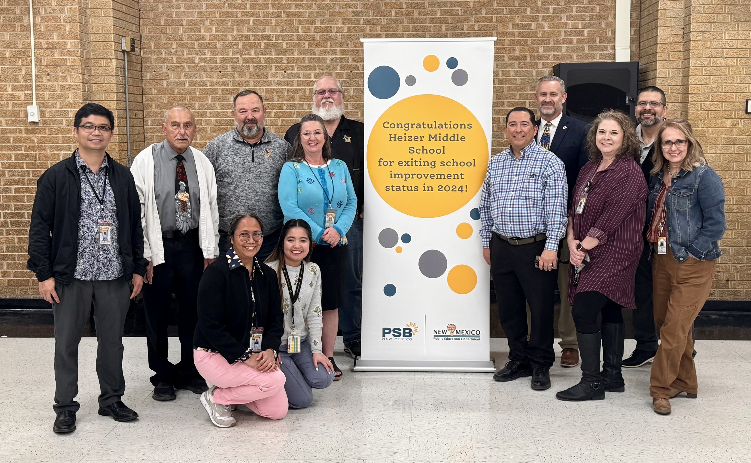 Staff from Heizer Middle School