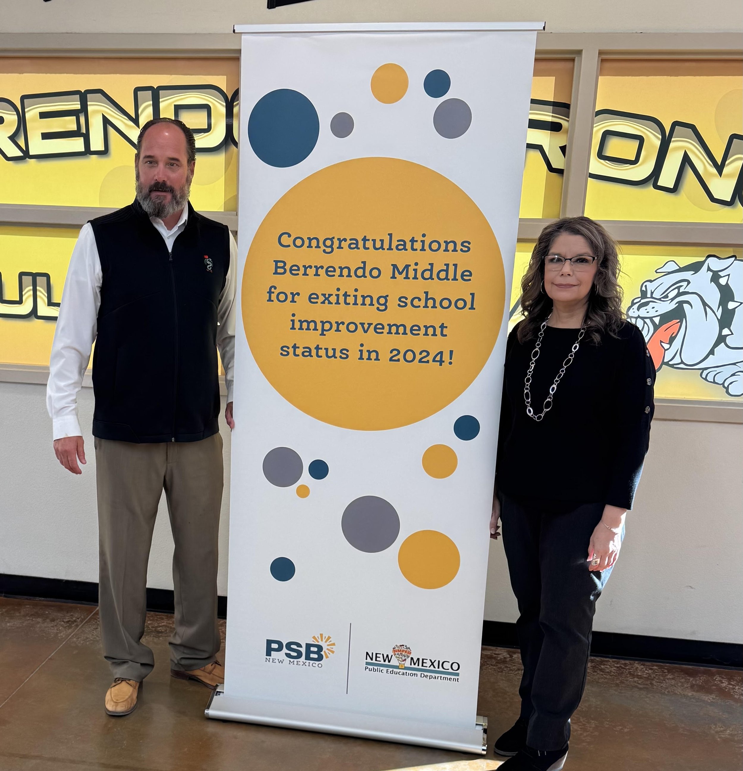 Berrendo Middle School: Principal James Vernon; Assistant Principal