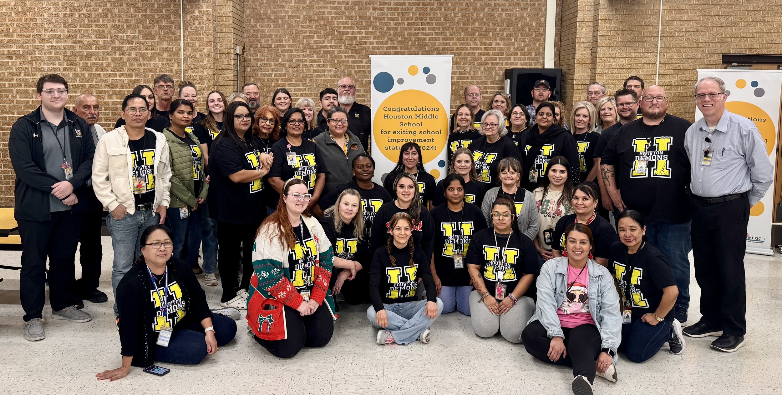 Staff from Houston Middle School