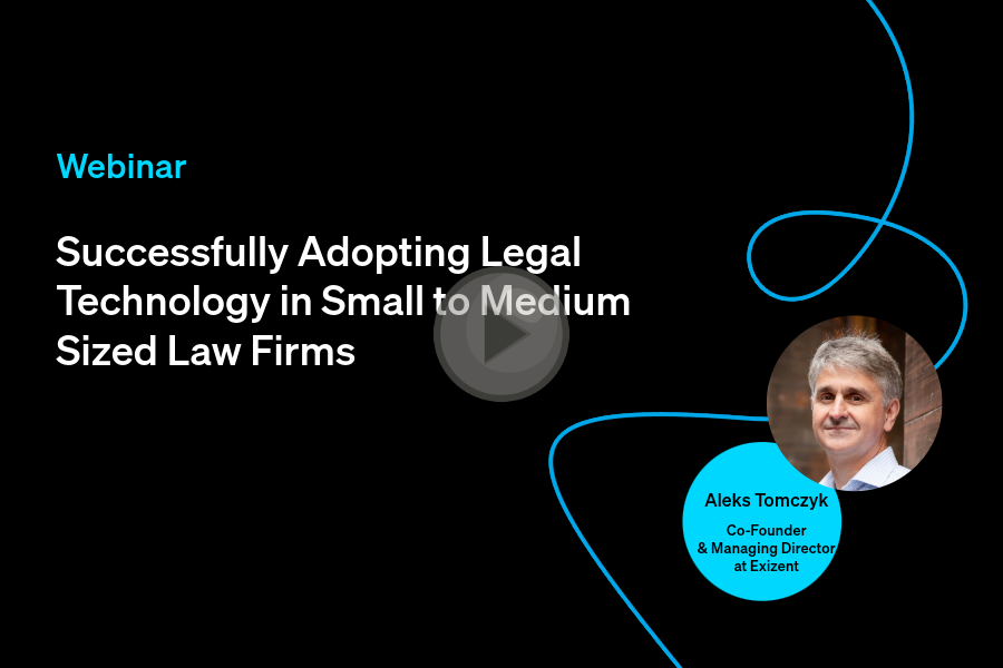 inar Successfully Adopting Legal Technology in Small to Medium