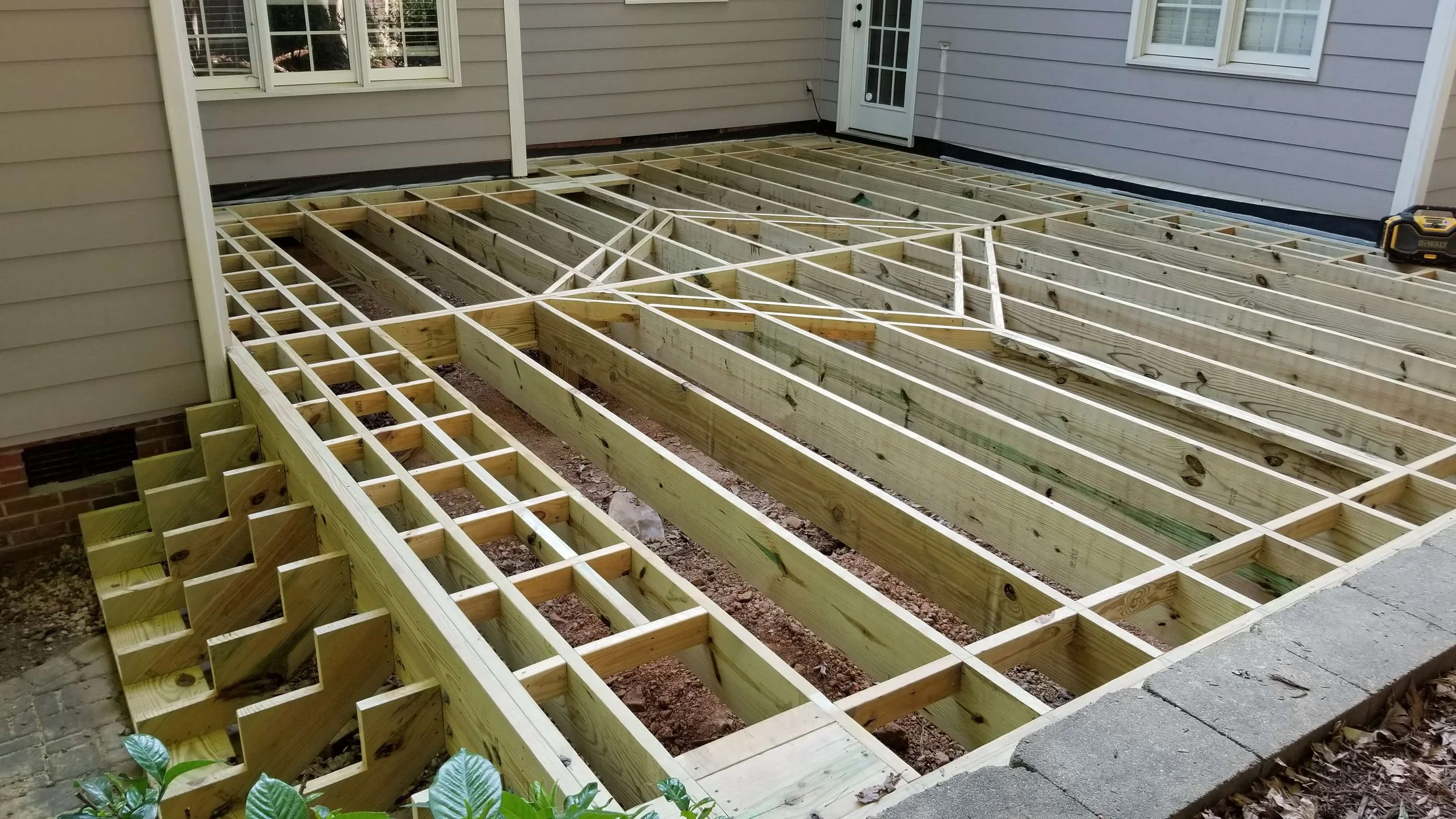 Deck under construction