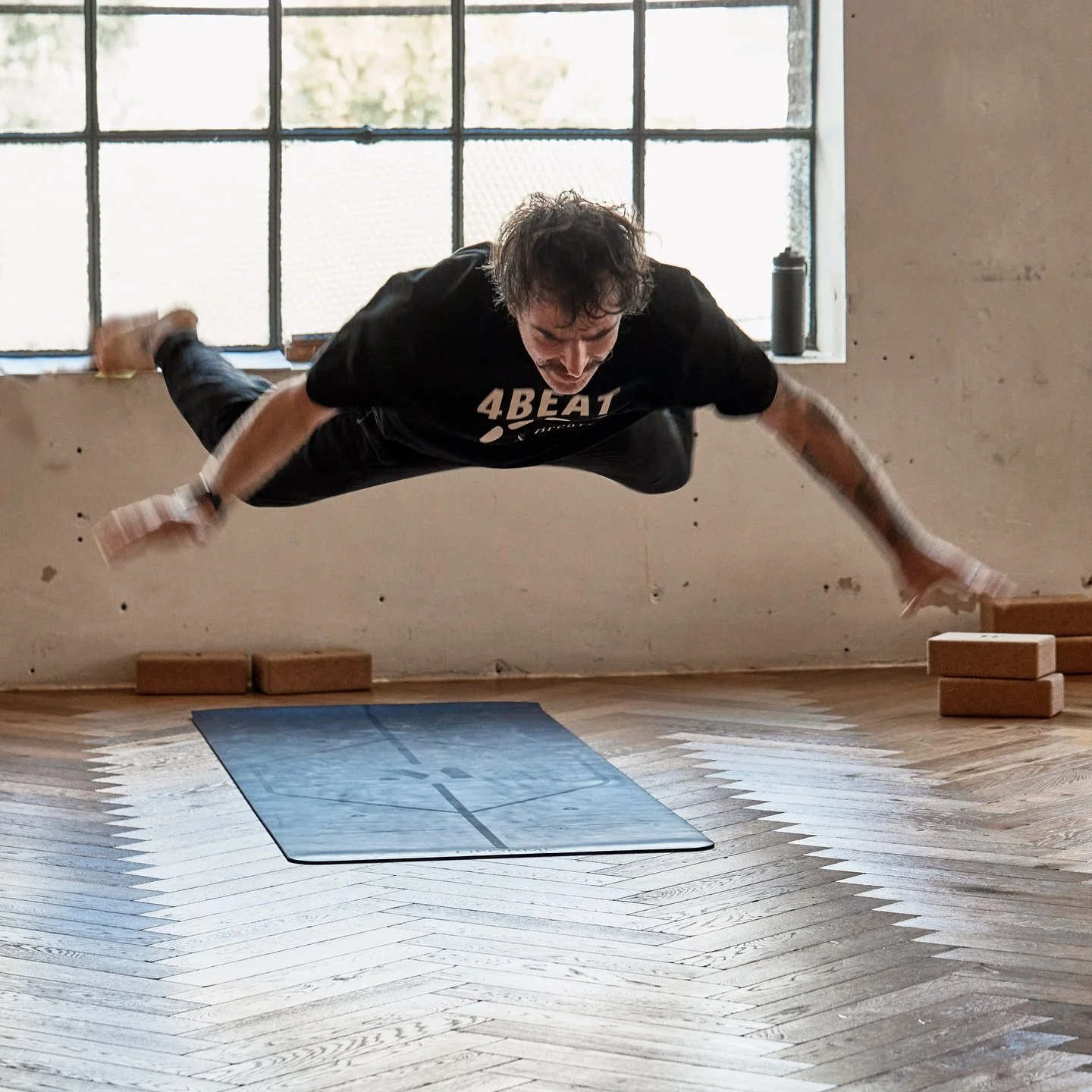 The big 50 and finally I can fly. Loving life from up here. No more messing around&hellip;Now I&rsquo;m getting serious. 
&bull;&bull;&bull;&bull;
So grateful for my @model.family fam and my @4beatyoga fam. Hey 16 year old self, we got it all! 
&bull