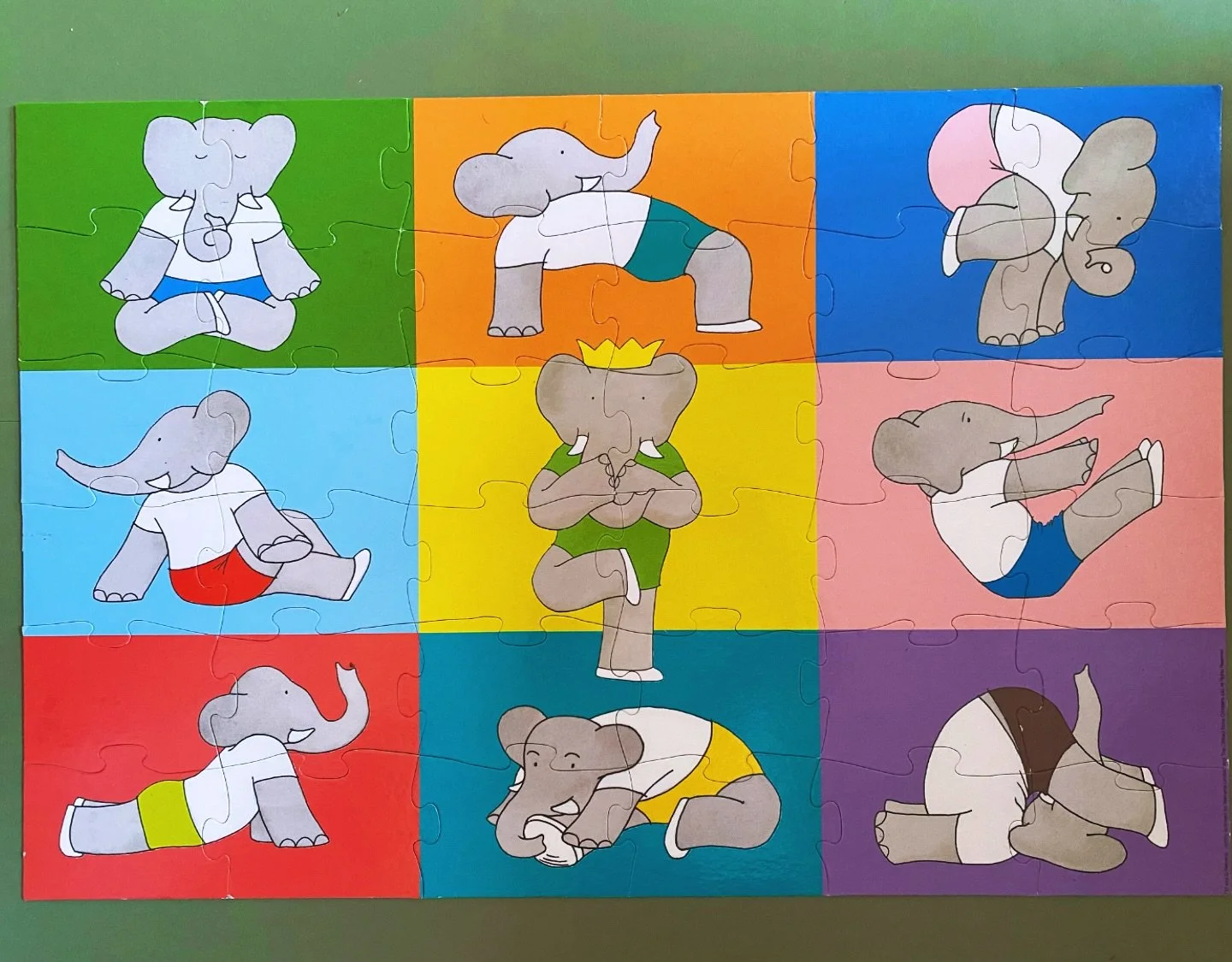Working on the 4BEAT sequence for the next TT, inspired by Babar. Essential poses only. That elephant was one advanced practitioner. #yogagoals 
&bull;
4BEAT Breath &amp; Extension 100hrs TT 
1-6th September 2025
@mission.e1 w/ @emilymergyoga @bionic