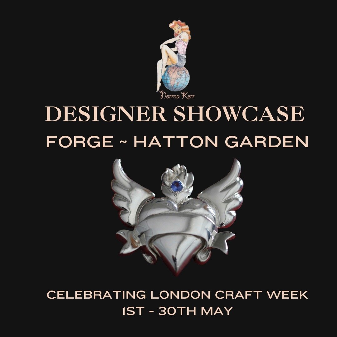 The lovely folk @theforgespace in London's historic Hatton Garden jewellery quarter will be celebrating @londoncraftweek throughout the month of May. I'll be joining their Designer Showcase, back in Hatton Garden for the first time in a long while. 

