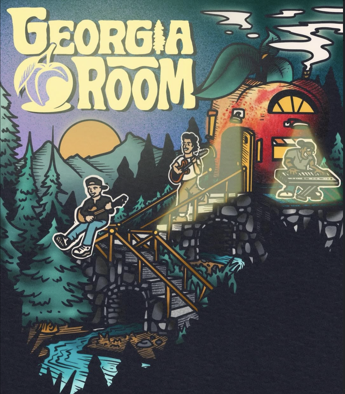 The Georgia Room with Megan and Ryan in the taproom 