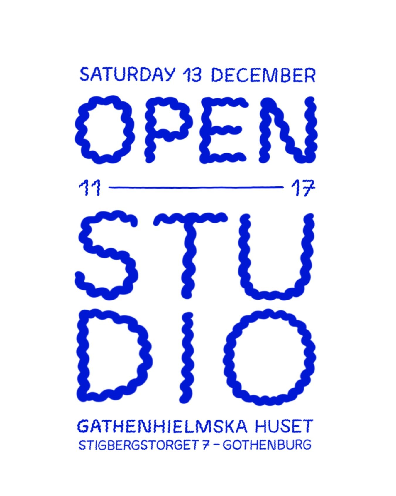 OPEN STUDIO
Saturday 13 December
11-17

On Saturday I&rsquo;ll be opening my studio to the public as a part of @gathenhielmskahuset Christmas market. The house will be filled with vendors and holiday coziness, the perfect opportunity to meet in perso