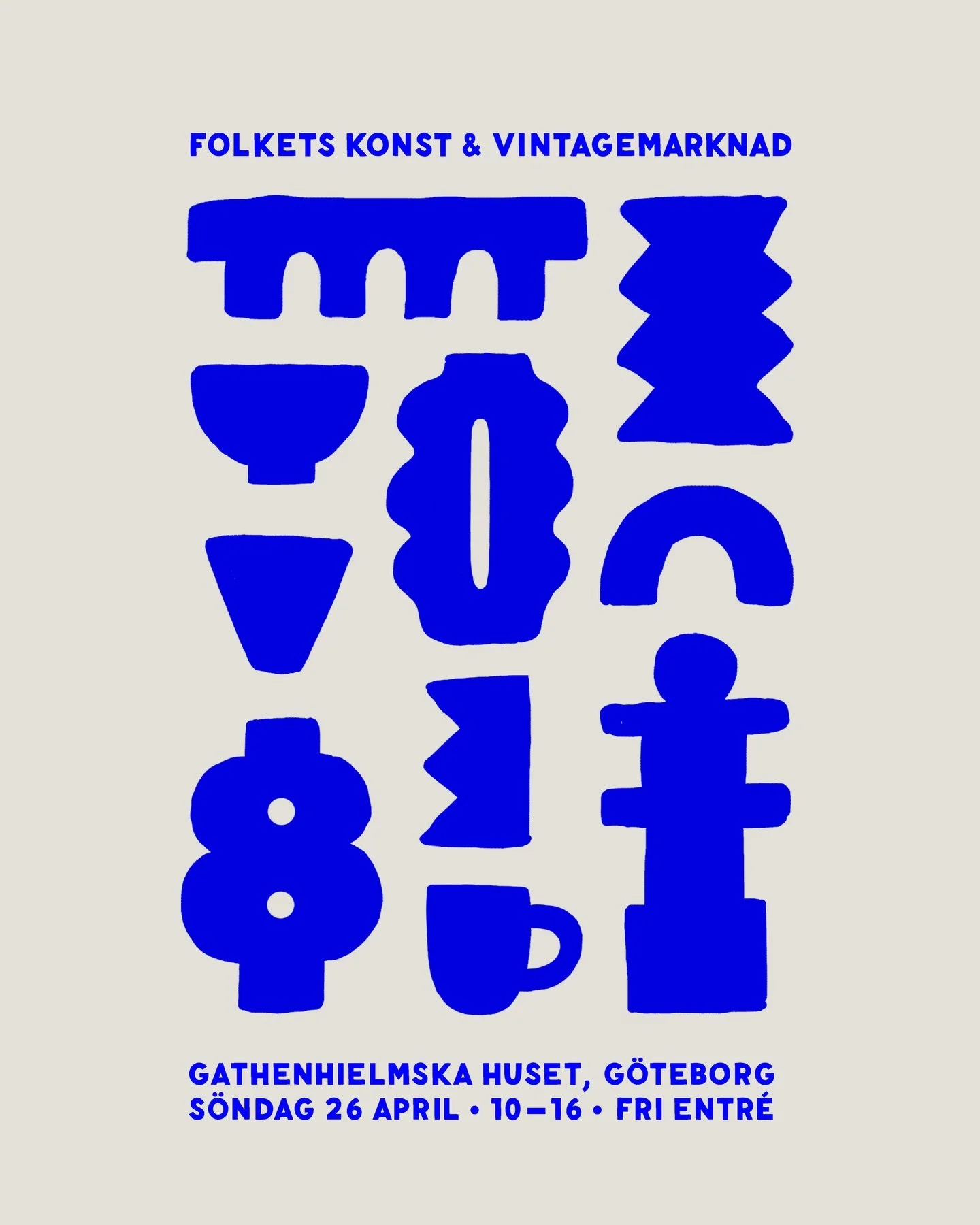 I&rsquo;ll be selling prints, t-shirts and more at @gathenhielmskahuset on Sunday 💙

Come say hi!

&mdash;
Thank you @lavacaloca.gbg for trusting me with the design of the event&rsquo;s poster.

#art #market #konstmarknad #goteborg #majorna