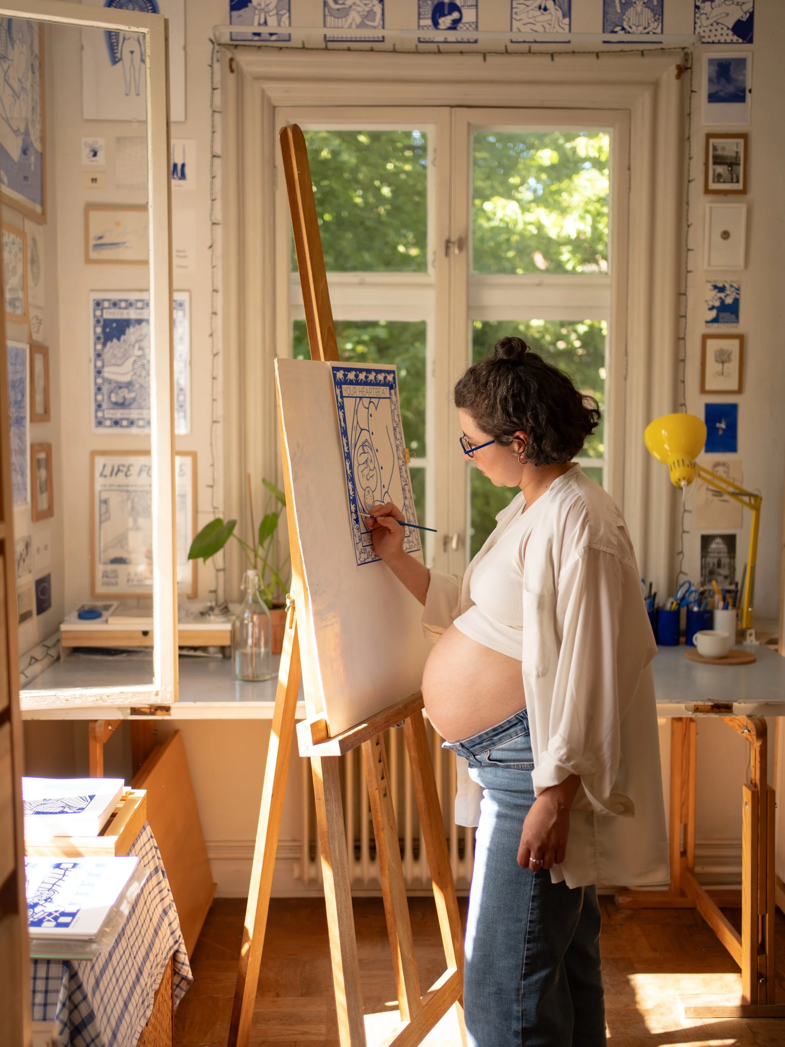 these pictures from before
before I stepped through the powerful portal of childbirth 
before meeting him
before I dove into the newness of motherhood
before he became my whole world
before.

📸 pictures by @emmalonncom 

#art #studio #pregnancy #blu