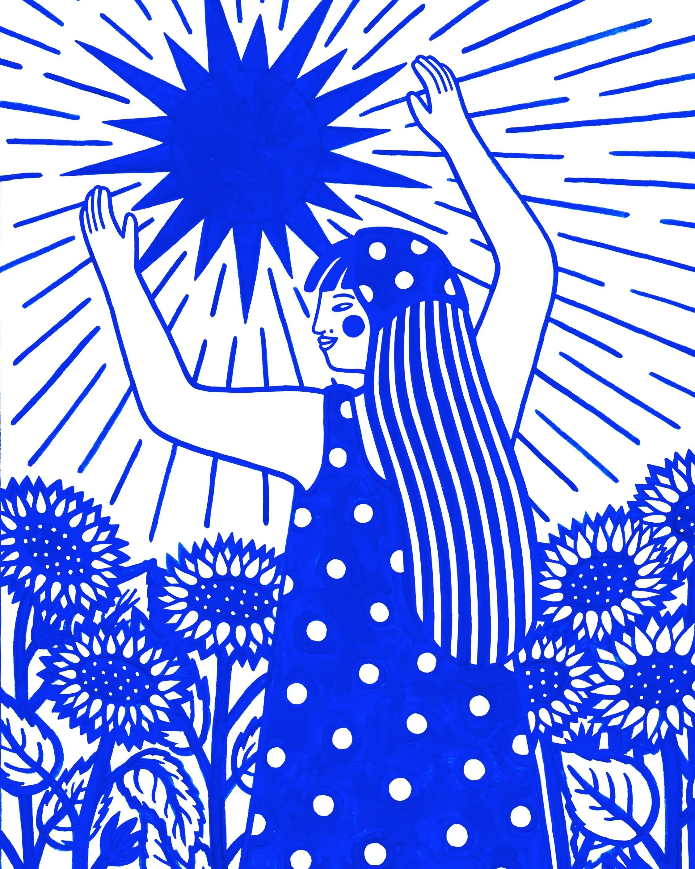 SUN

&mdash;
This piece belongs to A YEAR OF HIDDEN LUXURIES, my 2026 calendar.
A gentle presence through the year, inviting us to notice the quiet riches that sustain us and the abundance we so often take for granted. 

www.eliseesposito.com

#illus