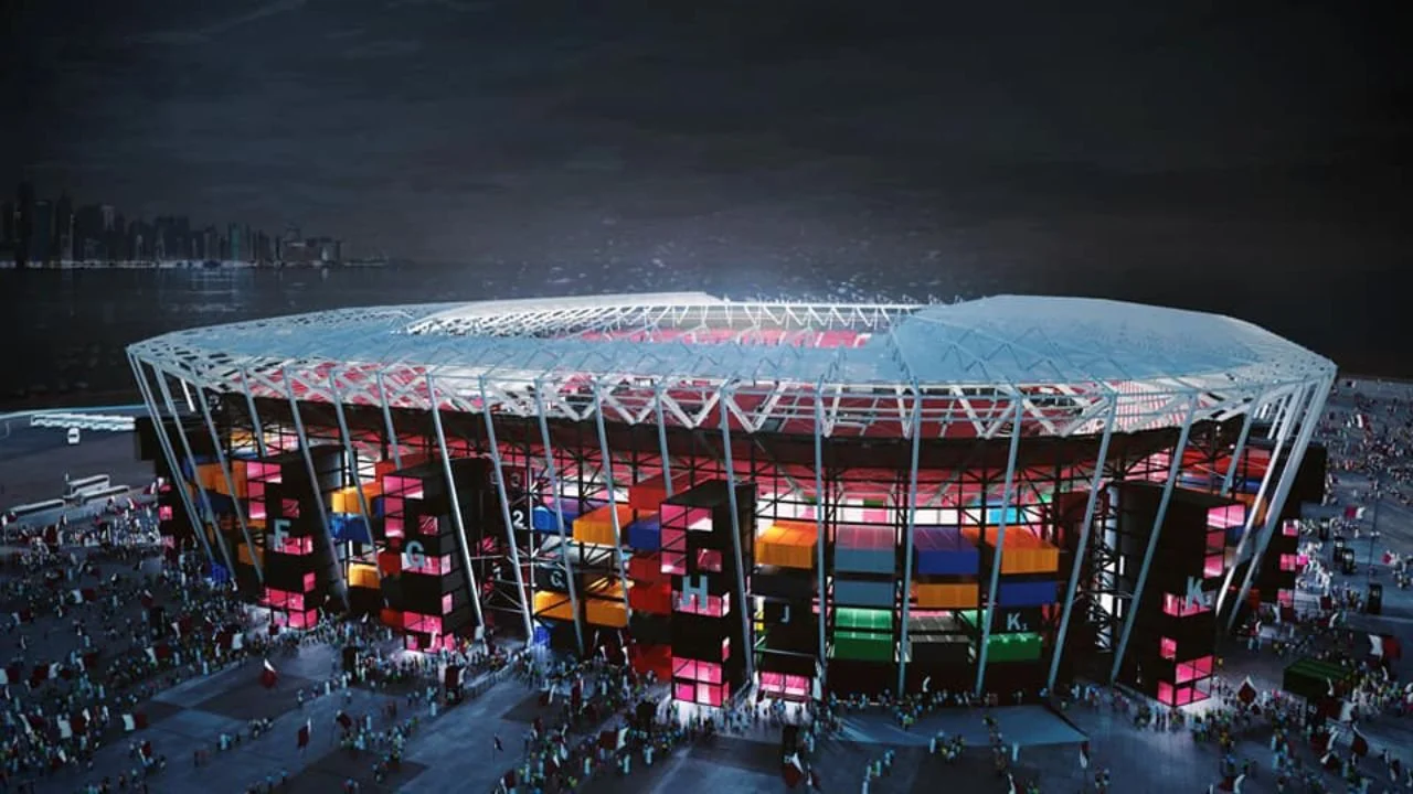 974: el estadio hecho con containers que se desmontará luego de Qatar 2022