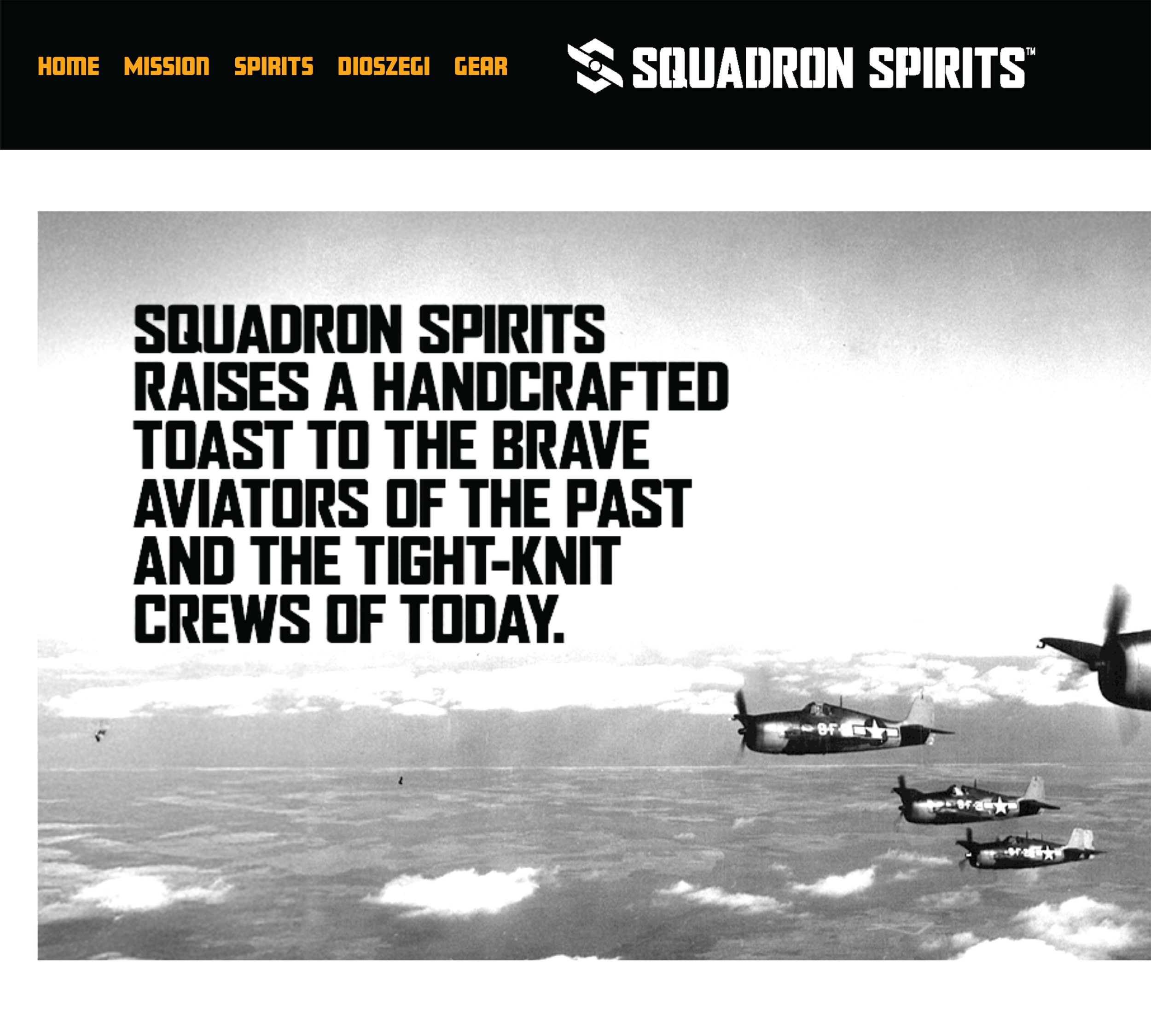 Squadron Spirits: Website Design