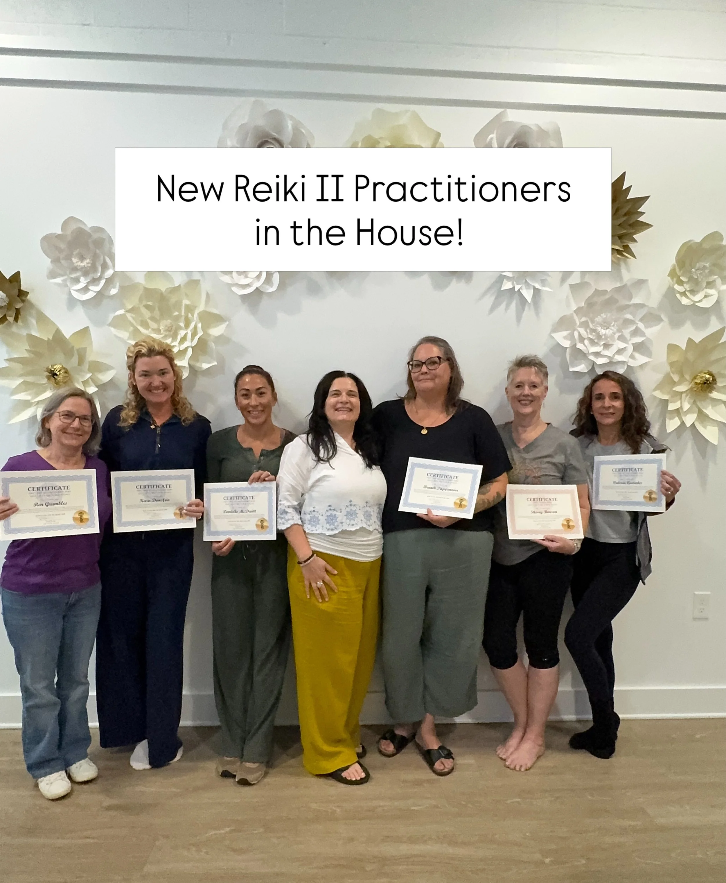 ⁣
They came together as strangers and left as a soul family.⁣
⁣
This weekend, this incredible group completed their Usui Holy Fire&reg; III Reiki I &amp; II training, and I have never felt a room more connected to each other and to Source. Their gift