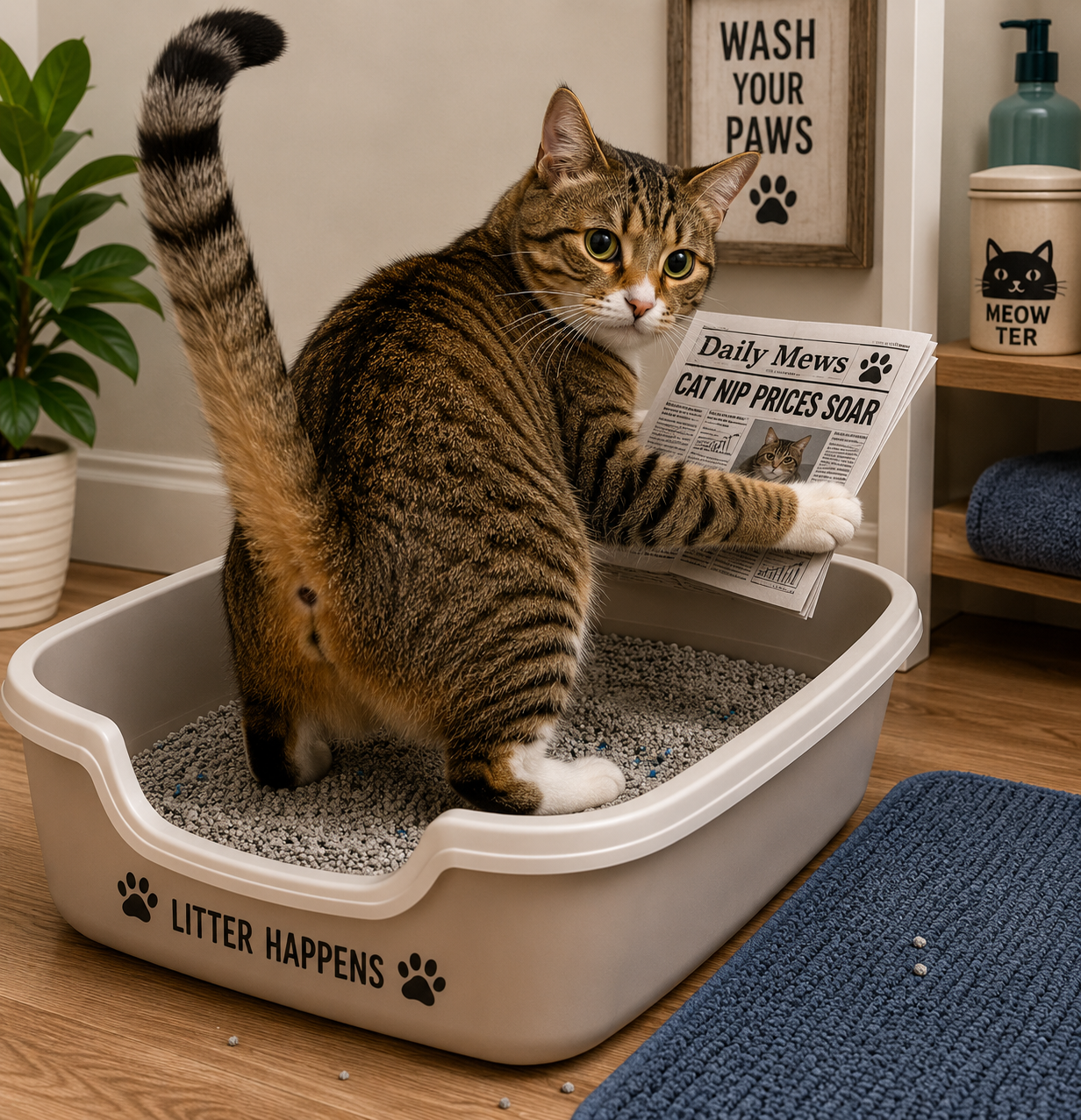 Get the Scoop on Your Cat’s Health …. By Checking the Litter Box