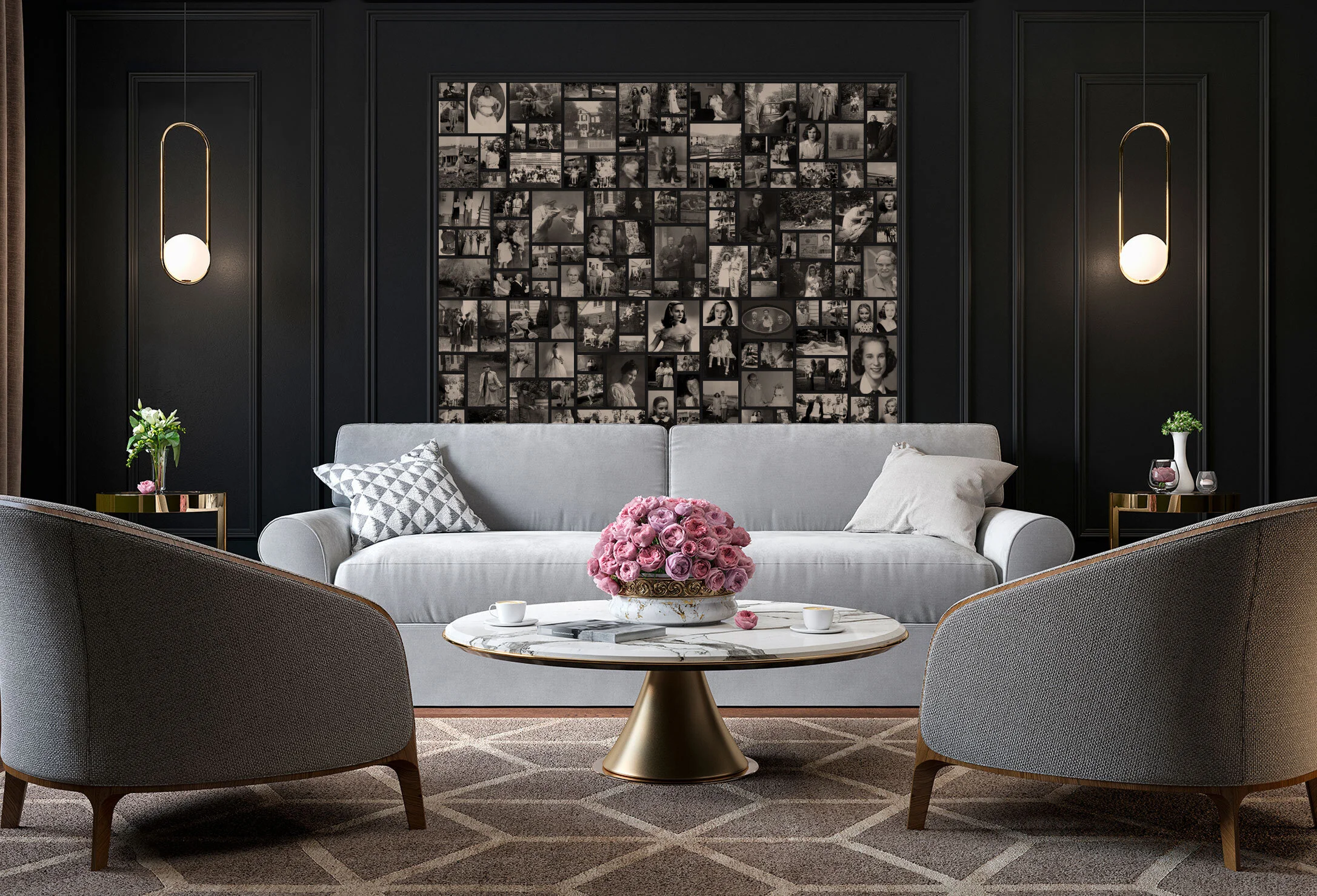 Interior Design: Custom Wallpaper