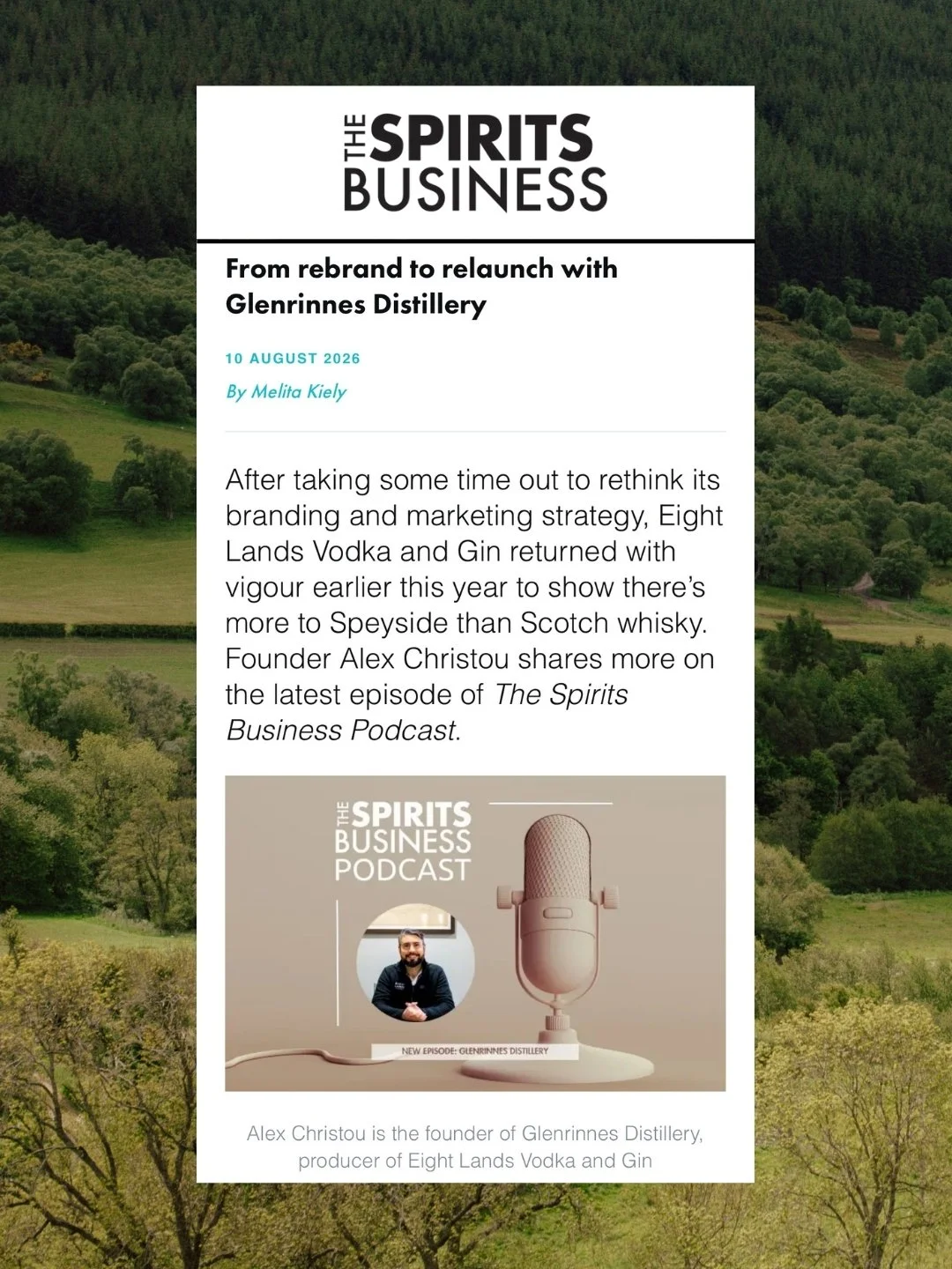 We&rsquo;ve always believed good things take time. As it happens, patience was one of the earliest pieces of advice given to our founder, Alex, when he set out to build Eight Lands.

He recently joined The Spirits Business Podcast to talk about the l