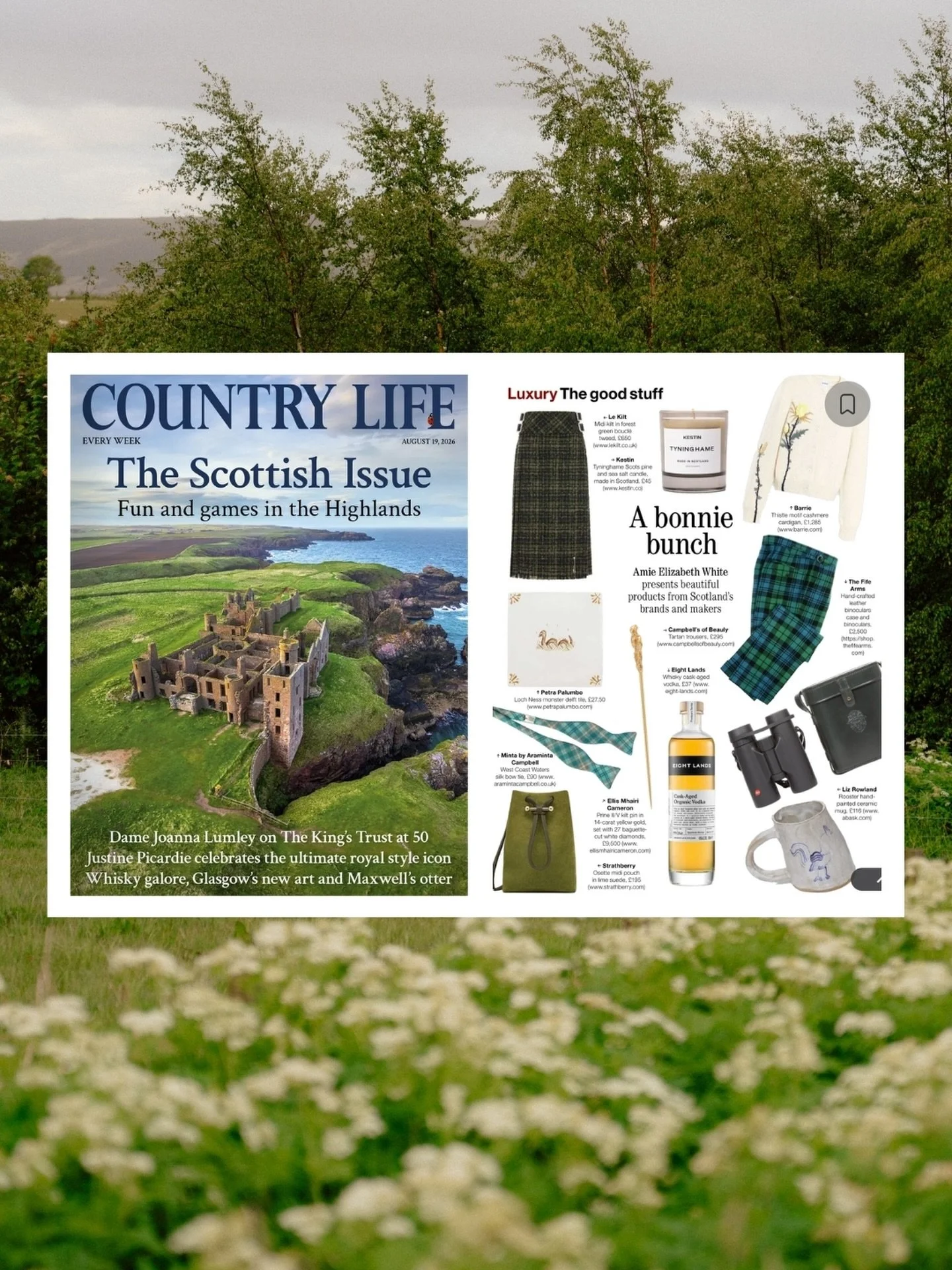 Country Life&rsquo;s latest Scottish Issue is out, and our limited-edition Cask-Aged Organic Vodka has earned a spot in The Good Stuff alongside some brilliant Scottish names.

Thank you to the @countrylifemagazine team for including us. And if you&r