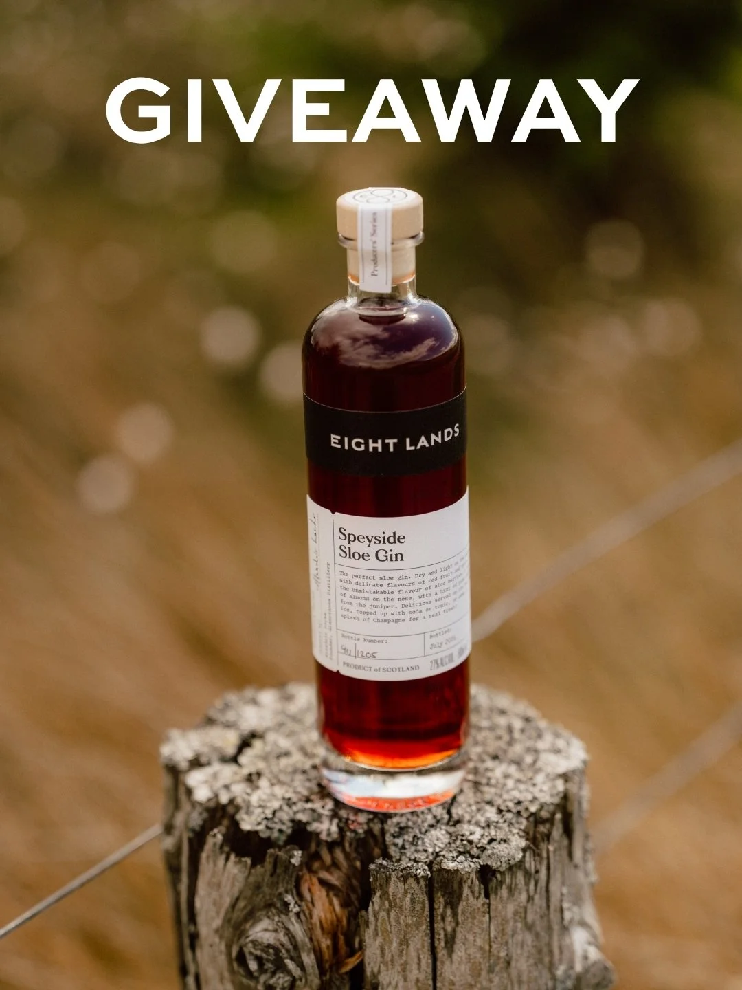 Good news from Glenrinnes: our newest batch of limited-edition Speyside Sloe Gin will be ready on October 1st.

Rather than keep all the excitement to ourselves, we&rsquo;re giving one of you a bottle.

To enter:
1. Like this post
2. Tag someone you&