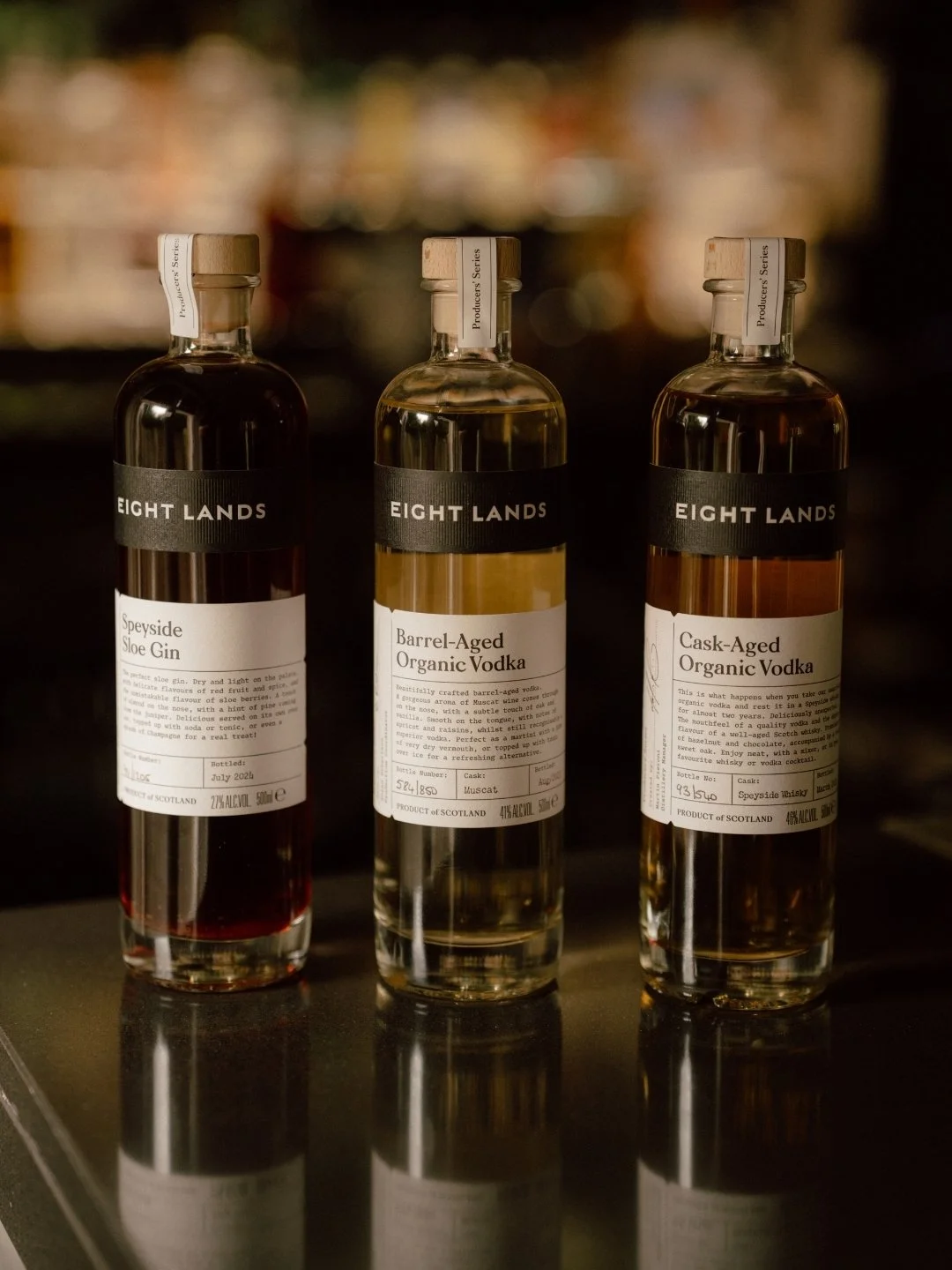 From our shelves to yours.

Wherever you are, we&rsquo;ve made it a little easier to keep Eight Lands in the drinks cabinet.

In the UK, shipping is free across our full collection. Across the pond, our friends at Potomac Wines &amp; Spirits deliver 