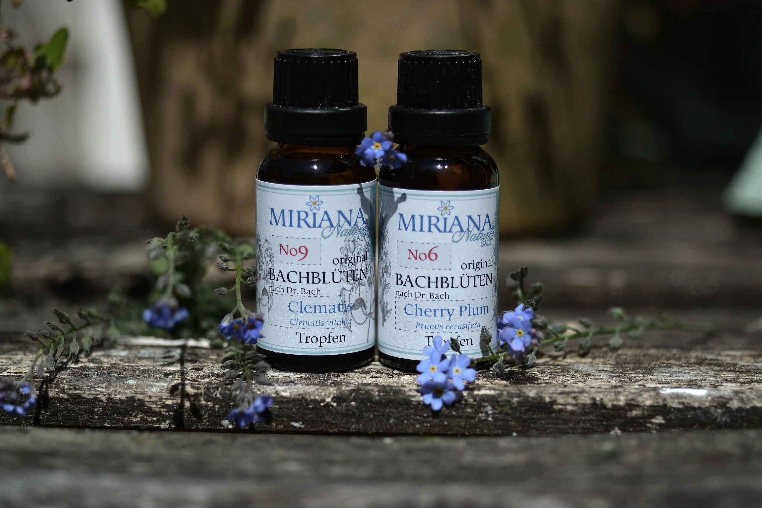 Ich verwende in meiner Arbeit mit dir alkoholfreie Bachblüten von Miriana. Diese sind auch für Kinder sehr gut geeignet!