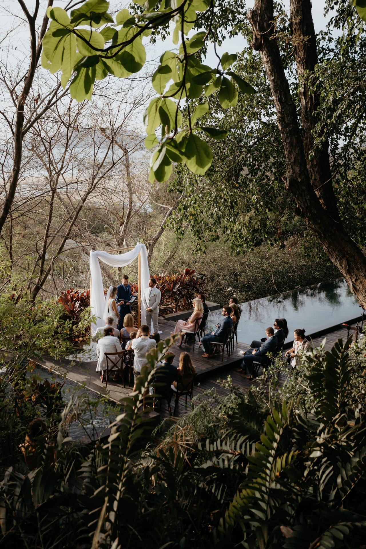 Tamarindo wedding ceremony in the forest