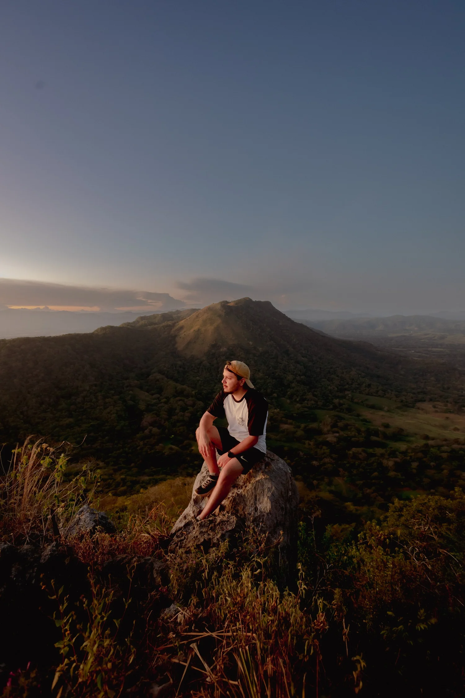 Chris hiking in the mountains of Guanacaste, Costa Rica