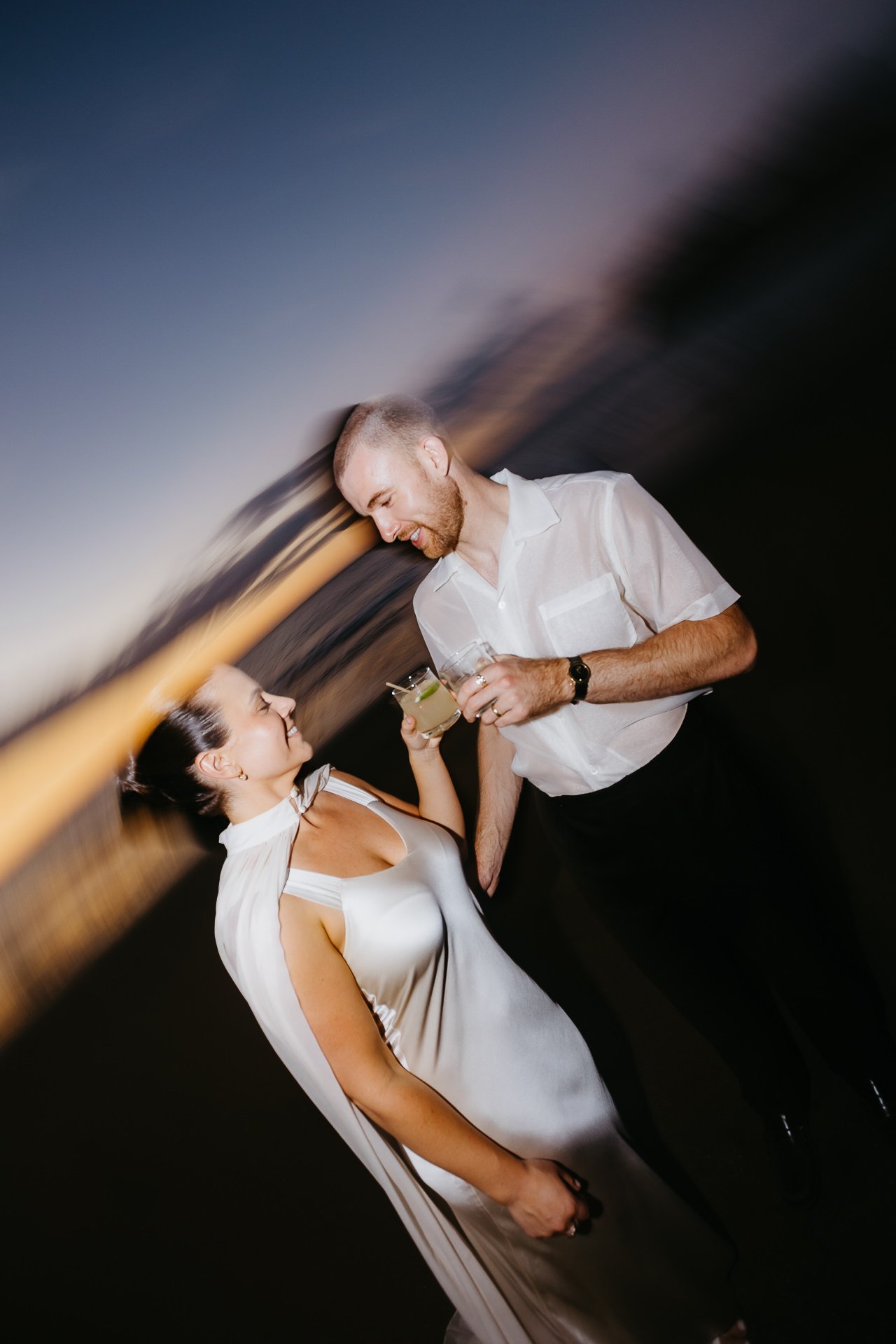 four seasons wedding couple session sunset