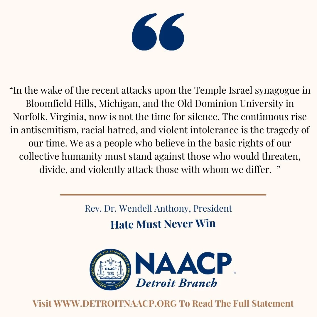 PRESS STATEMENT - HATE MUST NEVER WIN