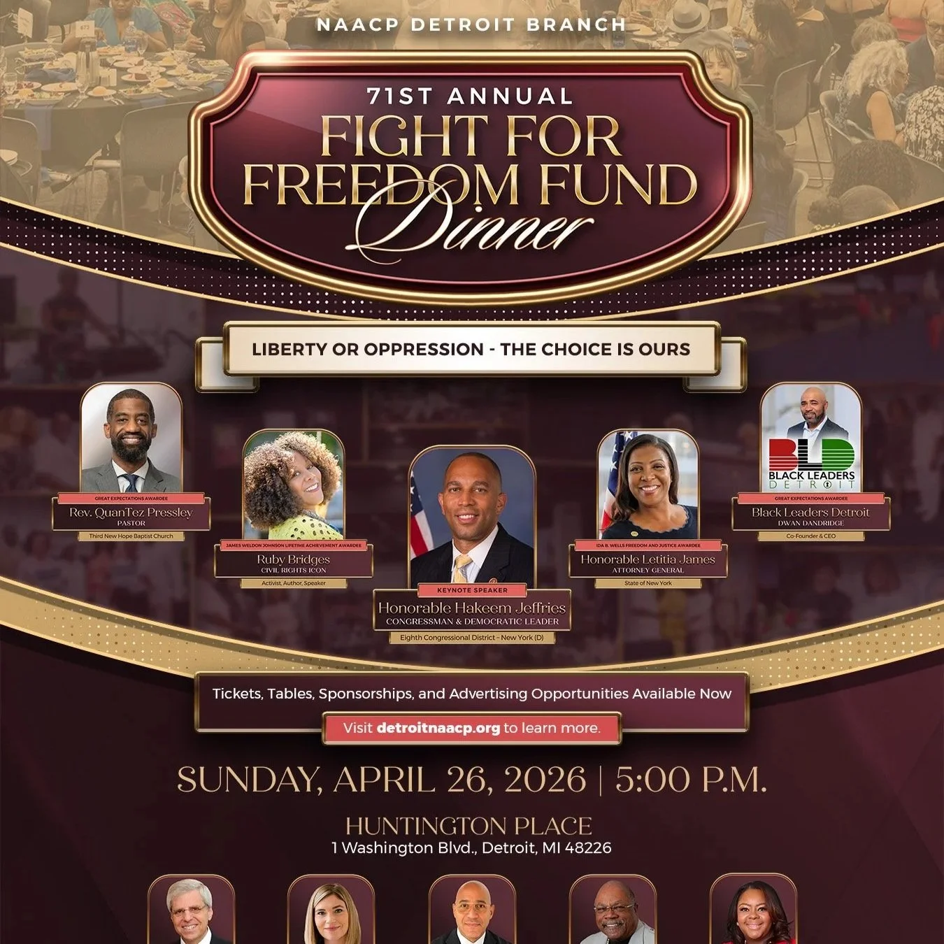 CONGRESSMAN HAKEEM JEFFRIES TO SERVE AS KEYNOTE SPEAKER FOR 71ST ANNUAL FIGHT FOR FREEDOM FUND DINNER