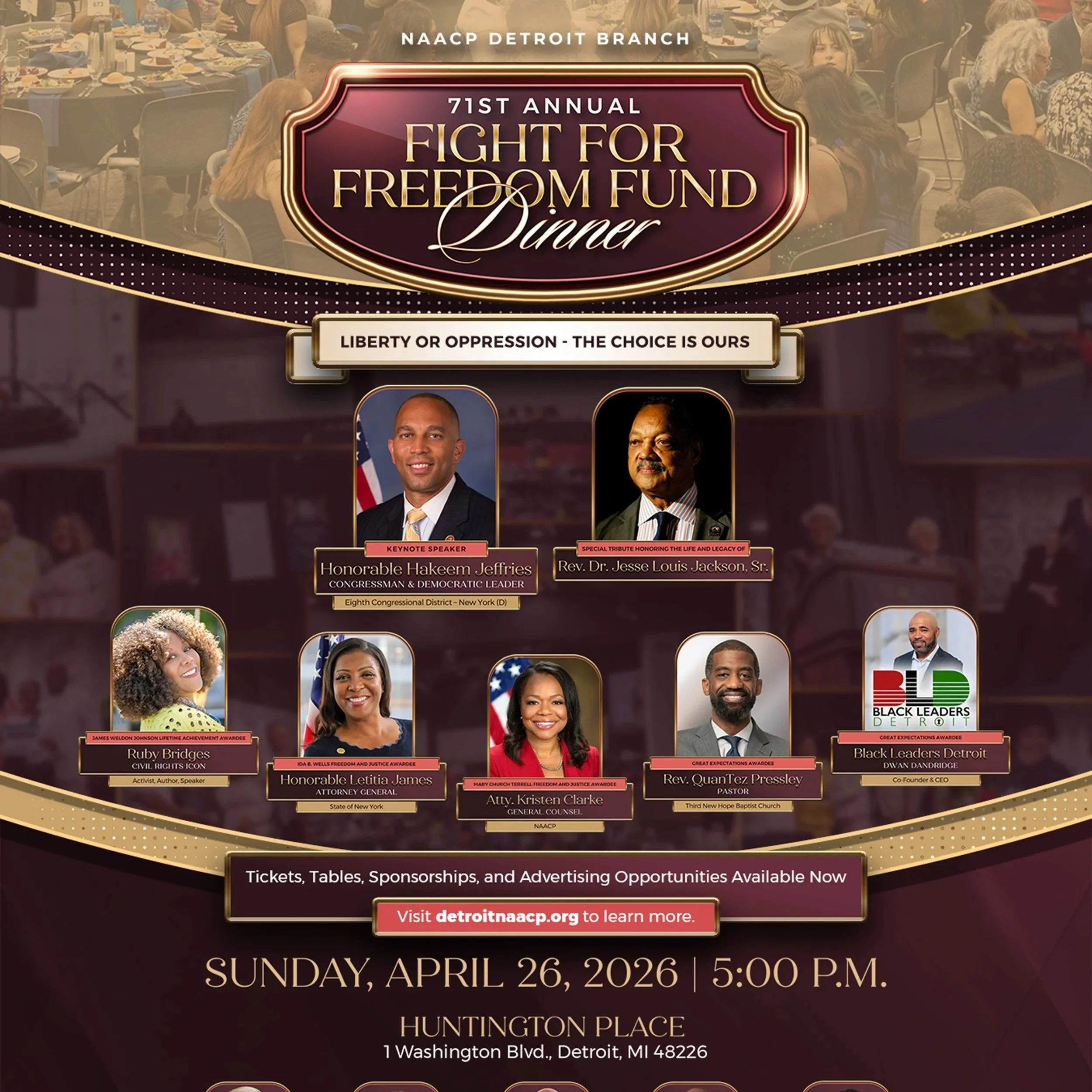 CONGRESSMAN HAKEEM JEFFRIES TO SERVE AS KEYNOTE SPEAKER FOR 71ST ANNUAL FIGHT FOR FREEDOM FUND DINNER
