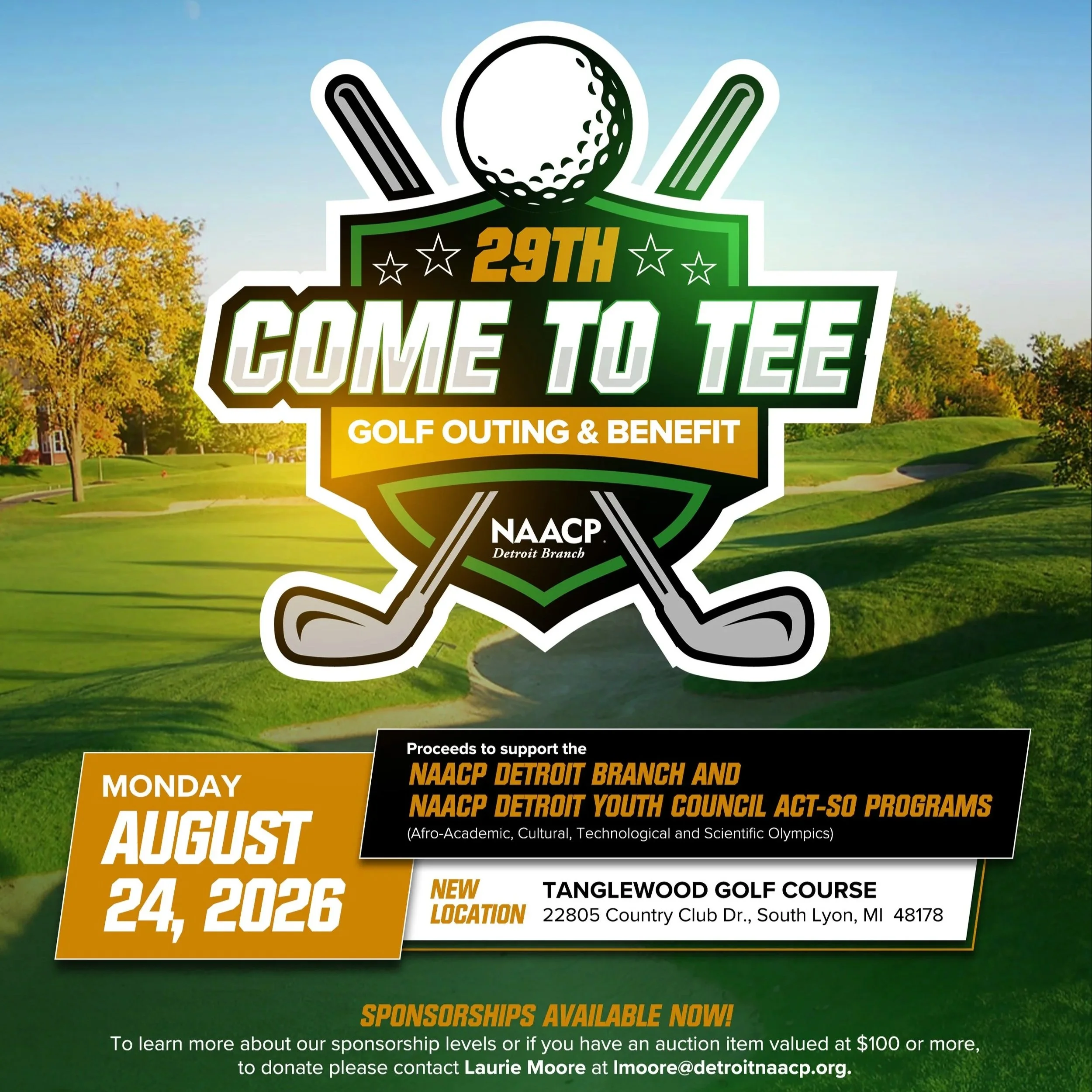 29TH COME TO TEE GOLF OUTING AND BENEFIT
