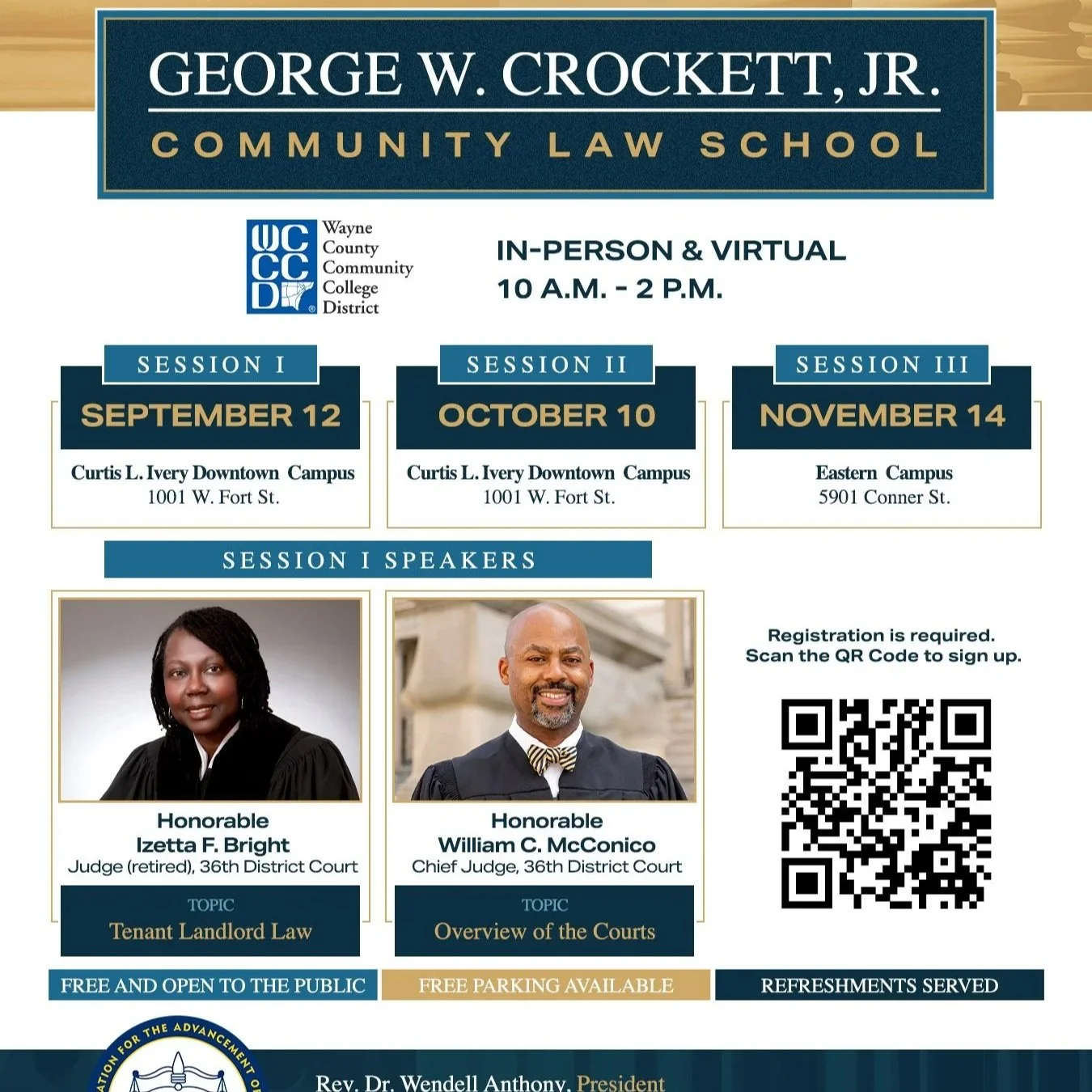 2026 GEORGE W. CROCKETT, JR. COMMUNITY LAW SCHOOL