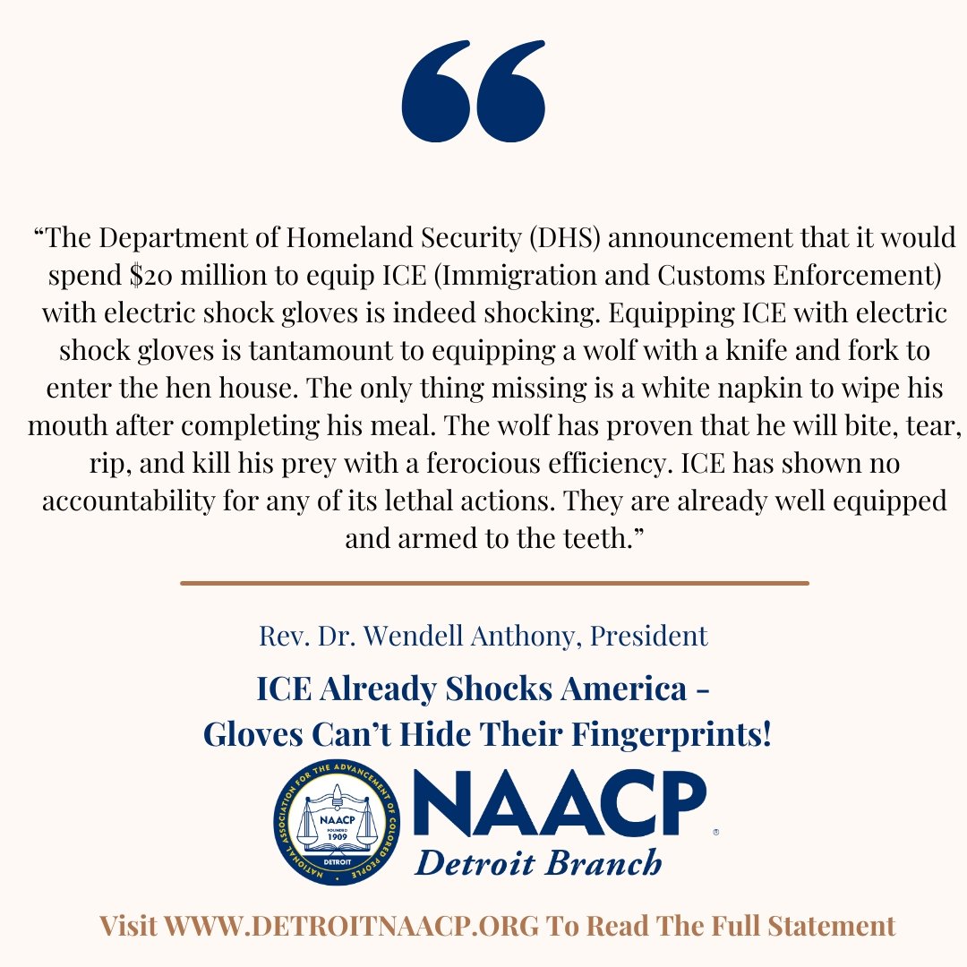 PRESS STATEMENT - ICE ALREADY SHOCKS AMERICA - GLOVES CAN’T HIDE THEIR FINGERPRINTS!